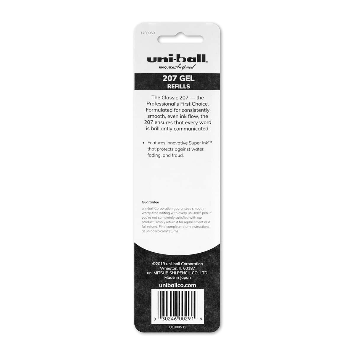 Signo 207 Pen Black Refill - Micro Point .5mm, 2/Pkg.