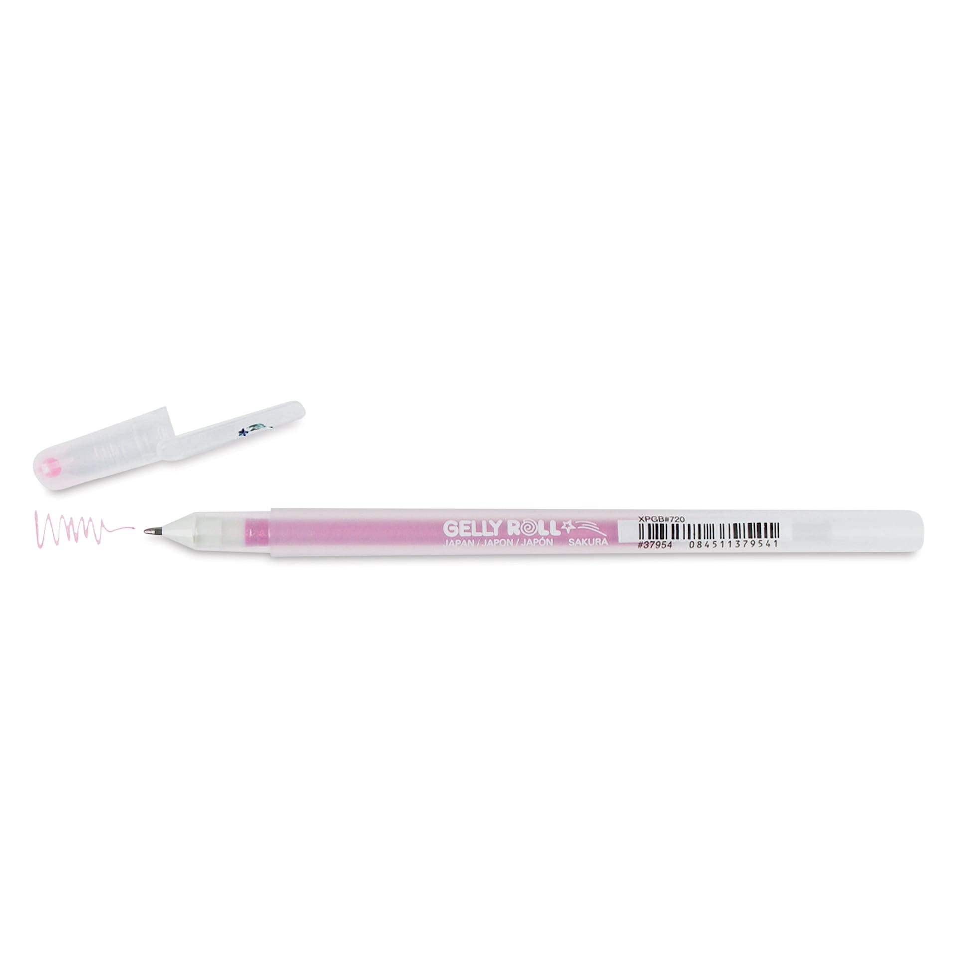 Sakura Gelly Roll Stardust Pen - .05 mm, Pink, cap off