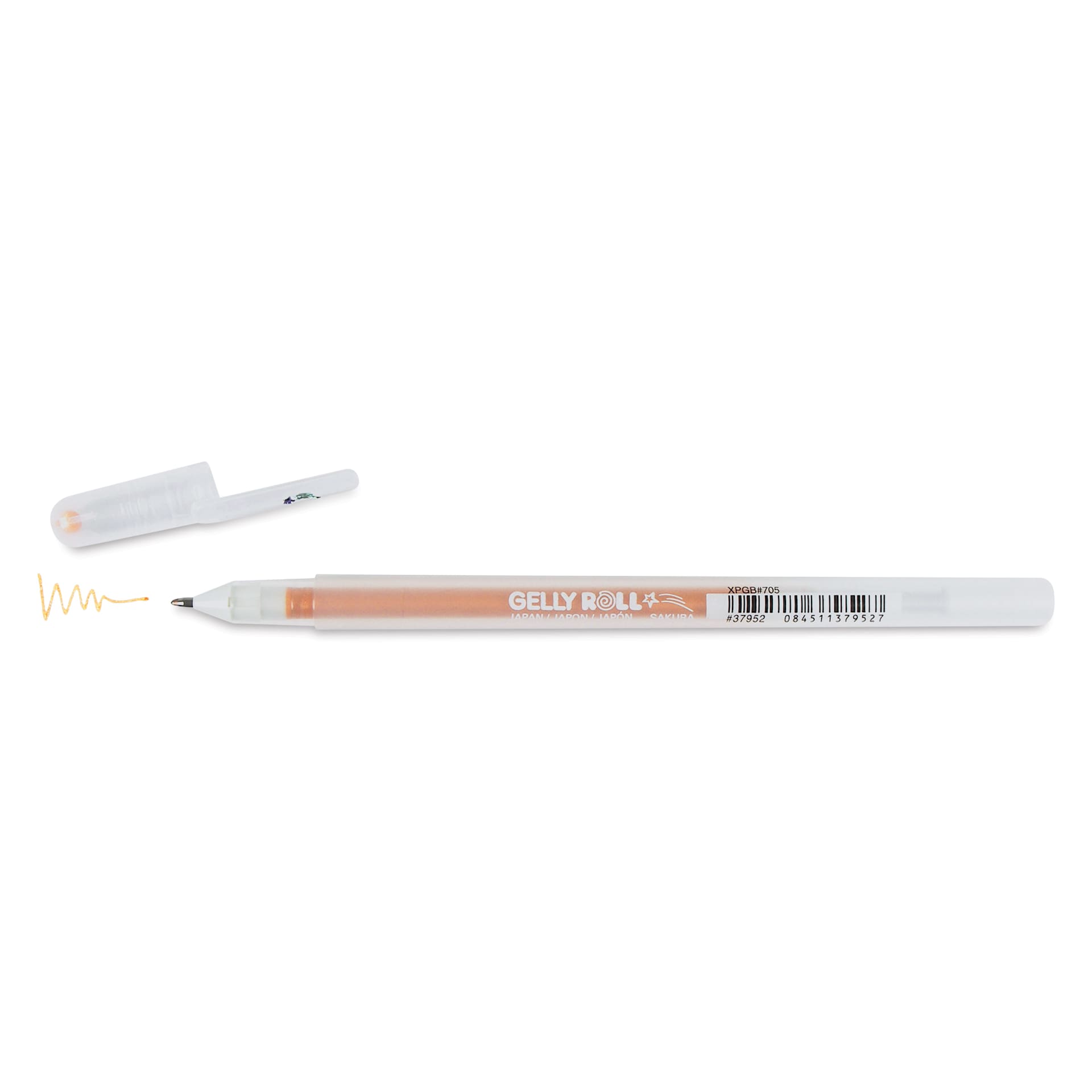 Sakura Gelly Roll Stardust Pen - Copper, 0.5 mm, cap off