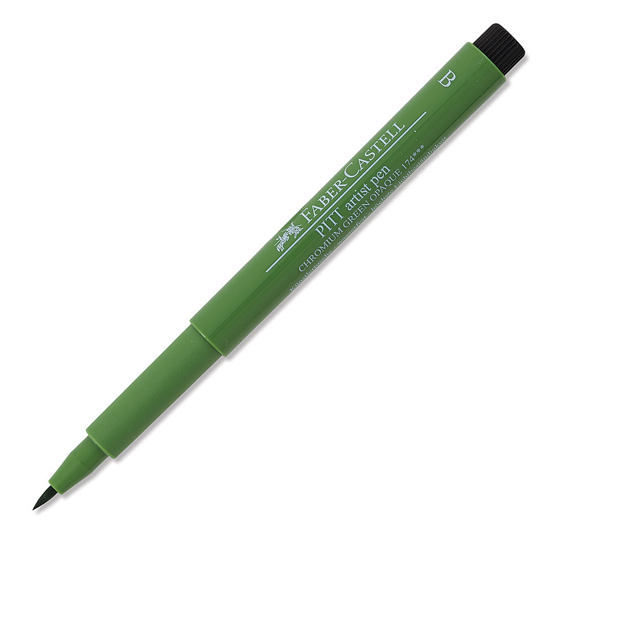 Faber-Castell Pitt Artist Pen - Chrome Green Opaque, Brush Nib