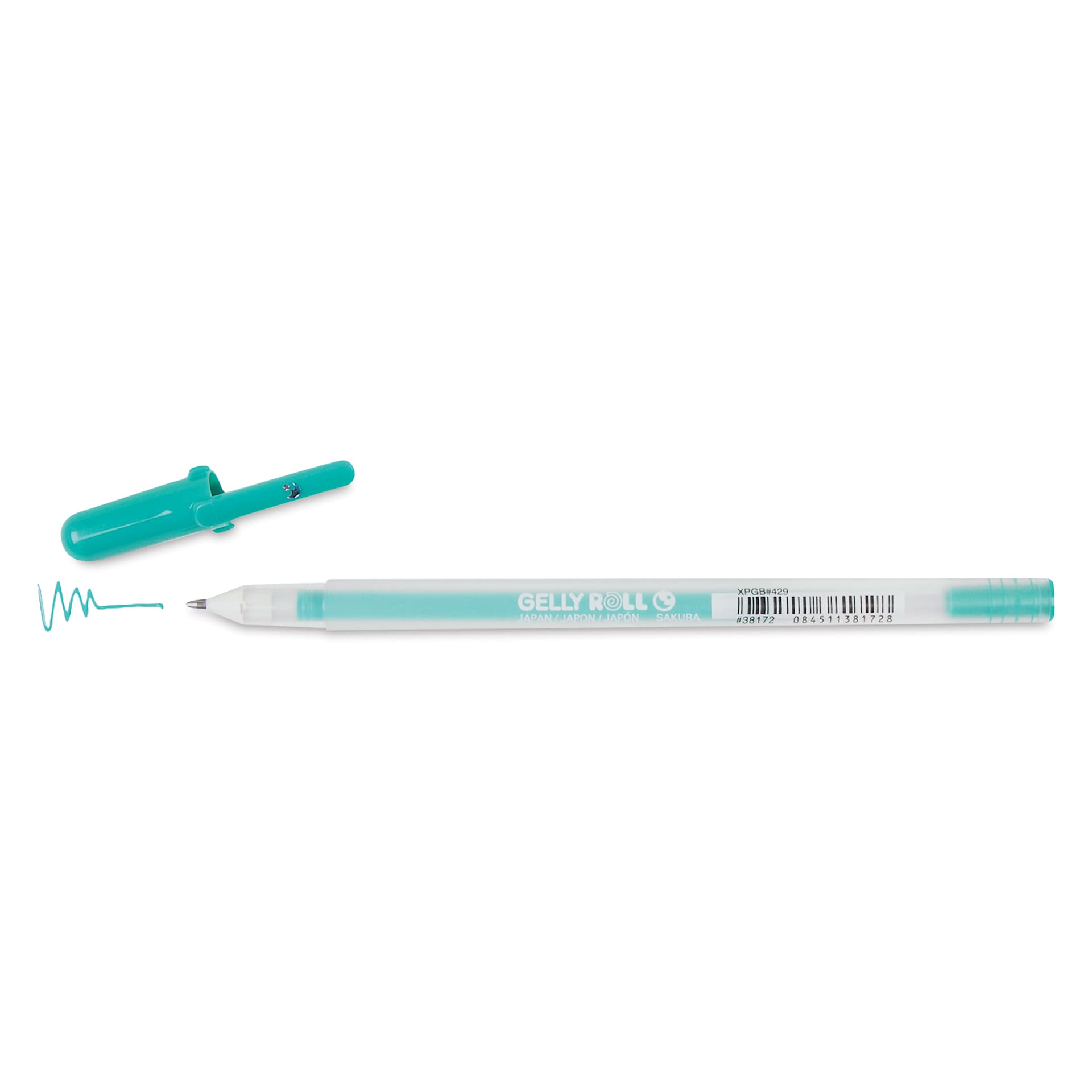 Sakura Gelly Roll Moonlight Pen - Green, Bold Point with cap off