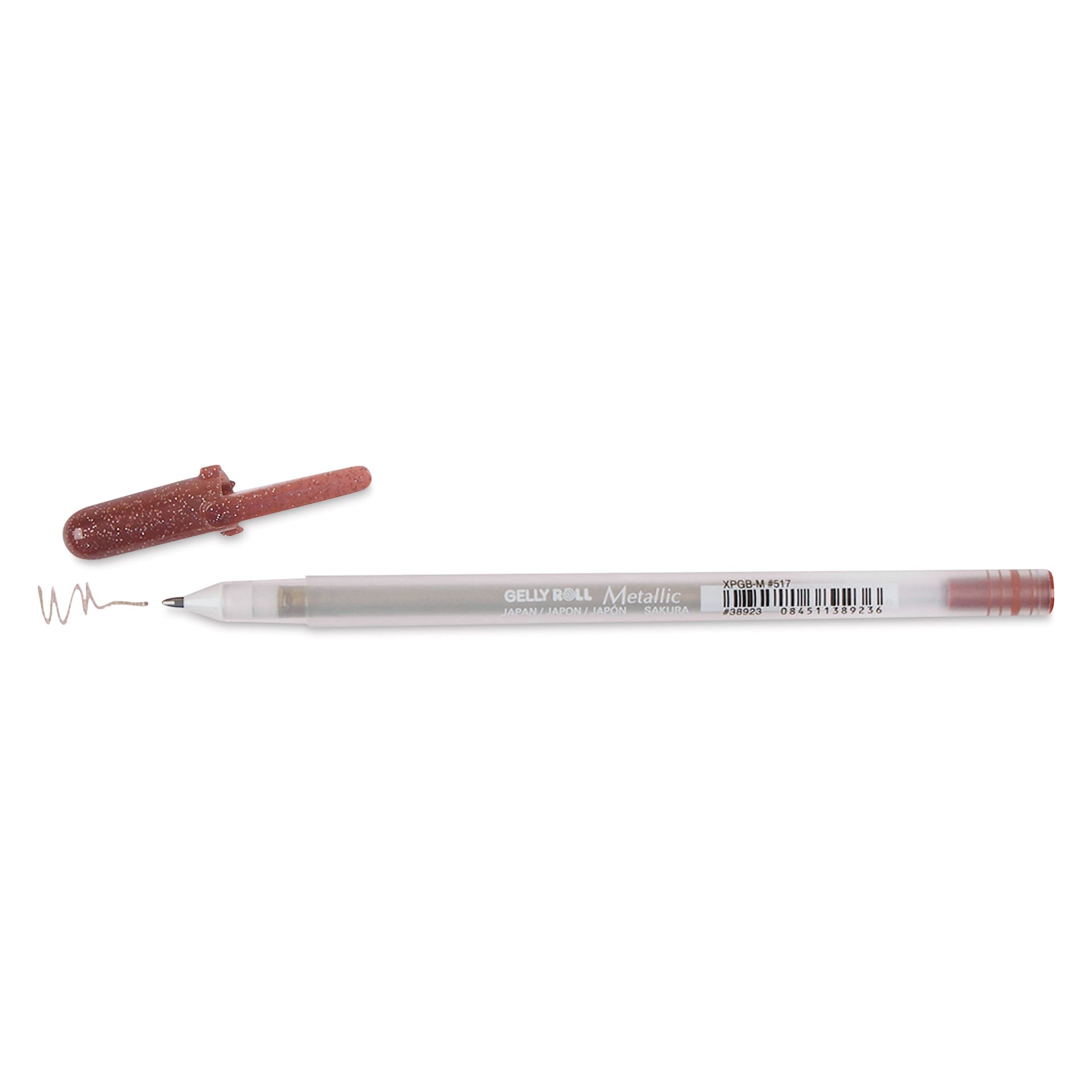 Sakura Gelly Roll Pen - Metallic Sepia, Medium Tip, cap off
