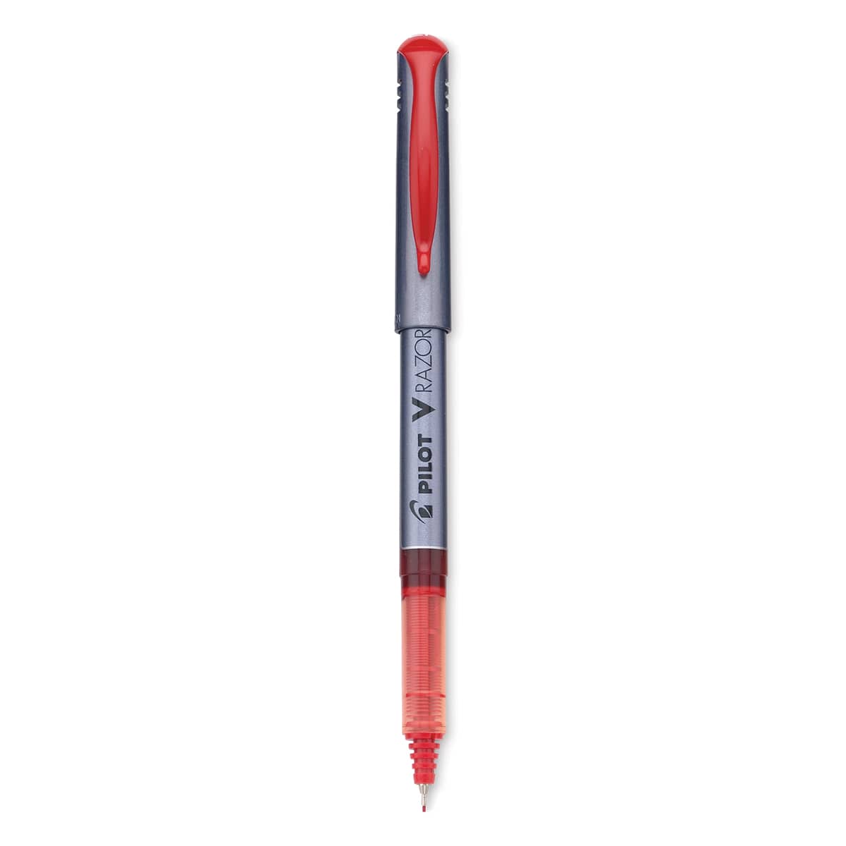 Pilot V-Razor Point Marker Pen - Red with cap off