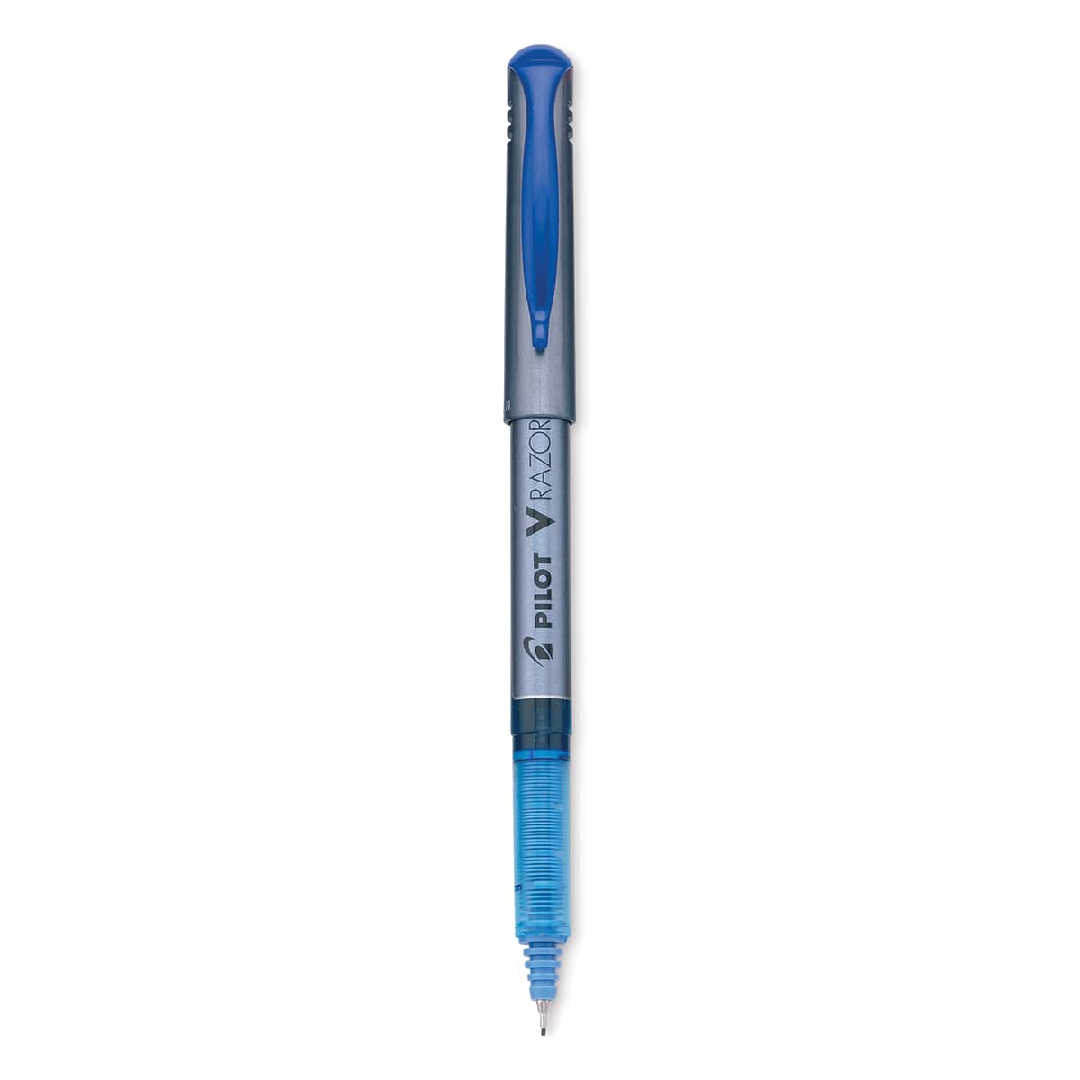 Pilot V-Razor Point Marker Pen - Blue with cap off