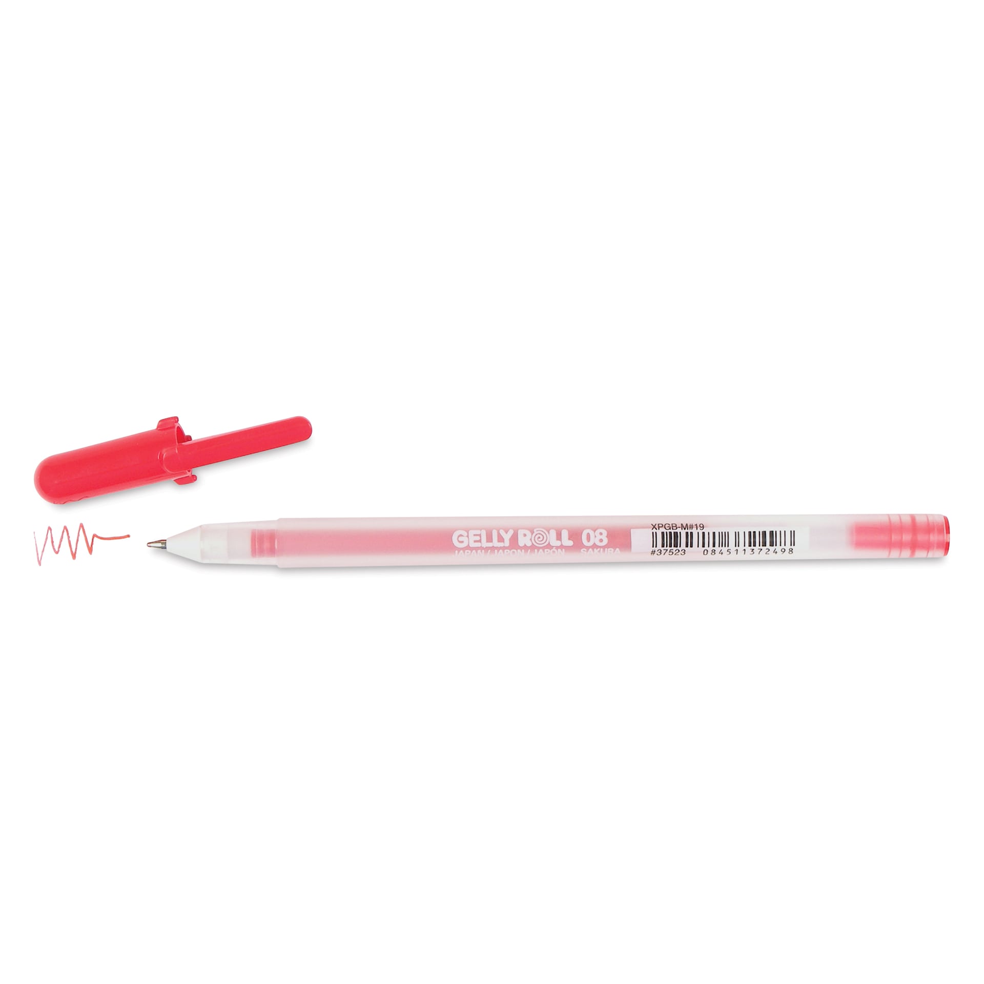 Sakura Gelly Roll Pen - Red, Medium, cap off