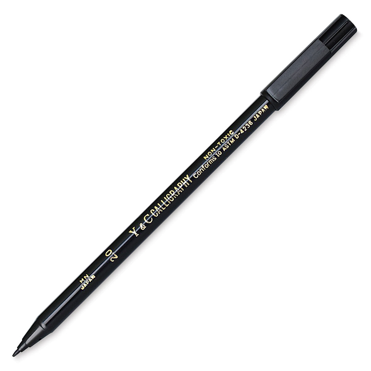 Yasutomo Y&C Calligraphy Marker - Black, 2 mm