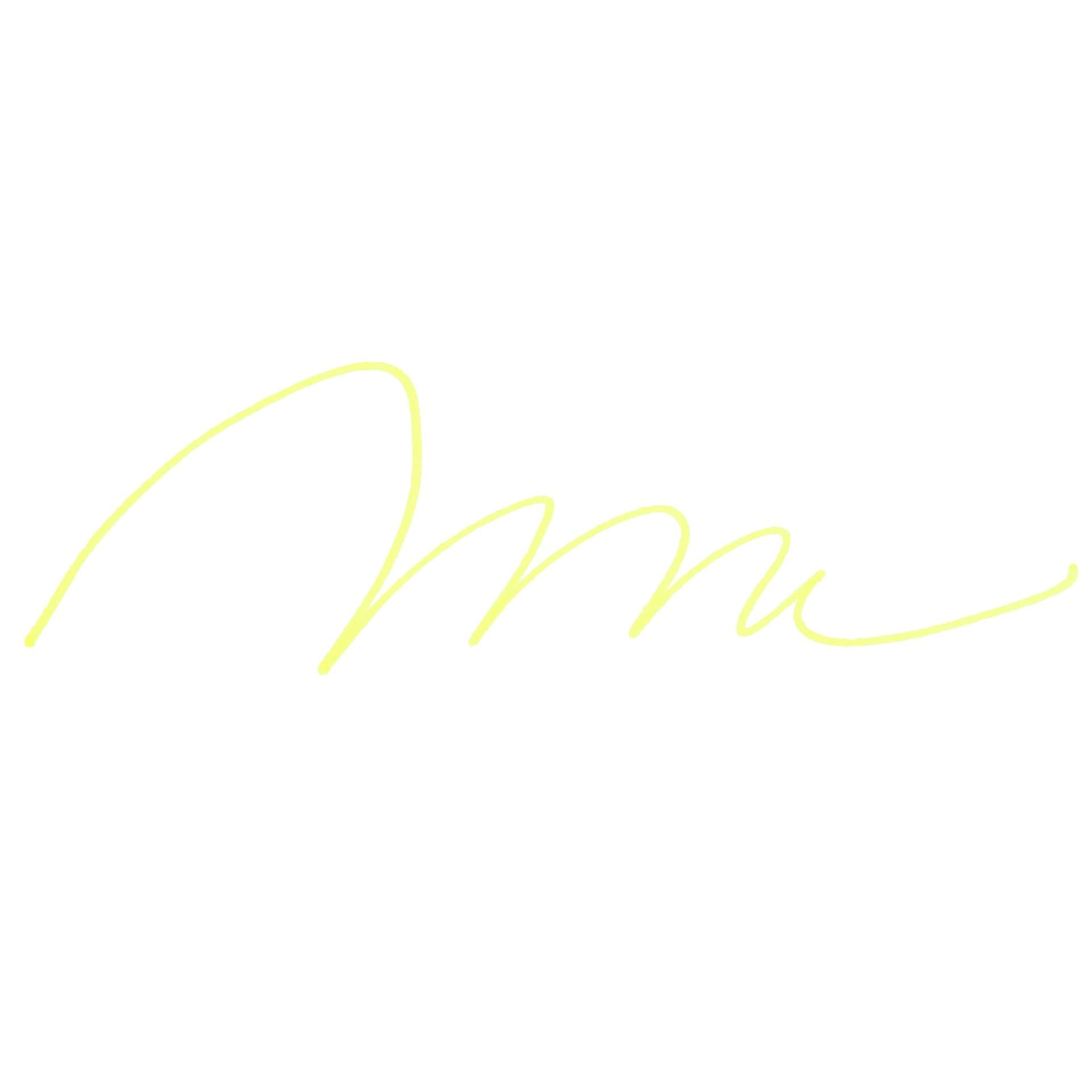 Marvy Uchida LePen Fine Line Marker - Fluorescent Yellow, swatch only