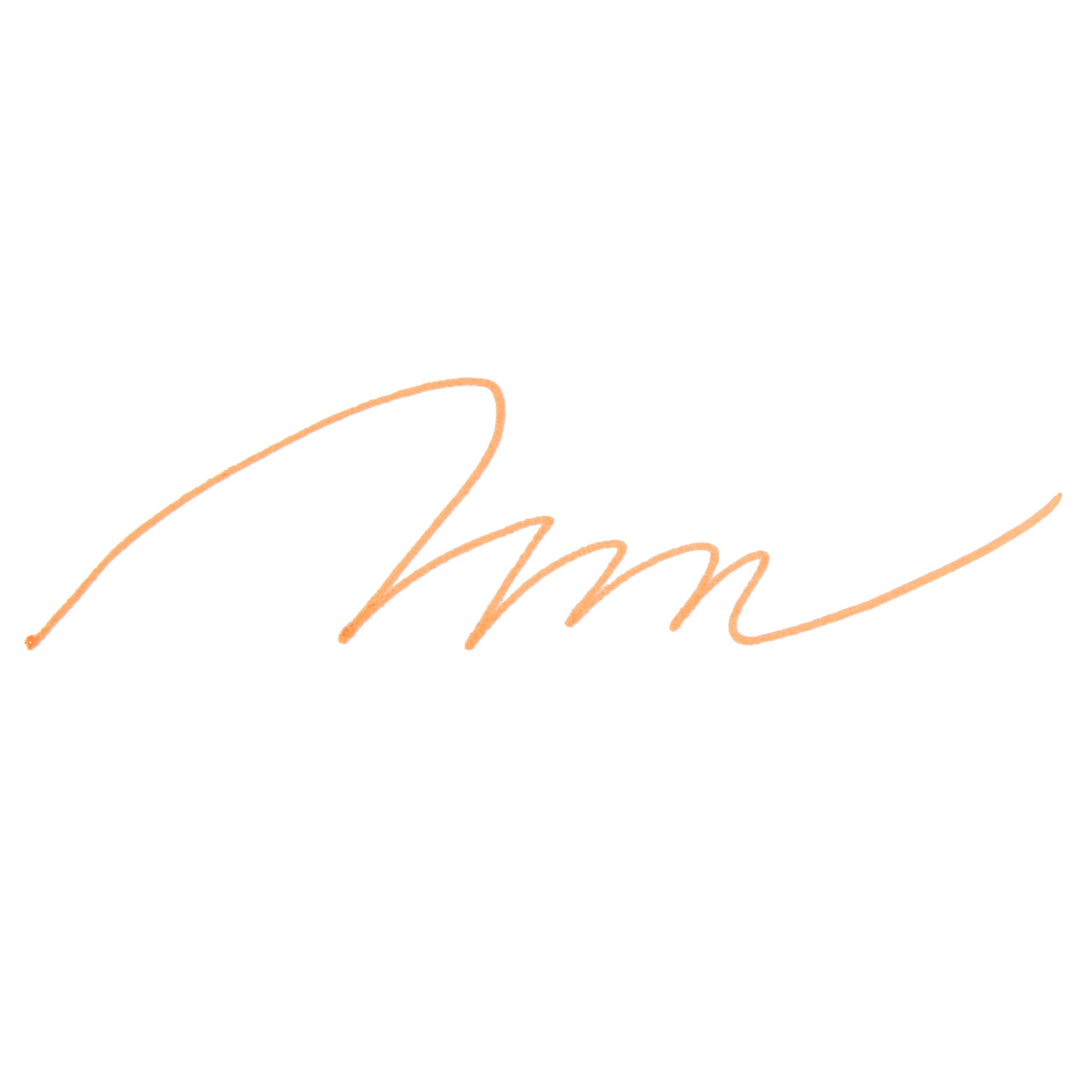 Marvy Uchida LePen Fine Line Marker - Fluorescent Orange, swatch only