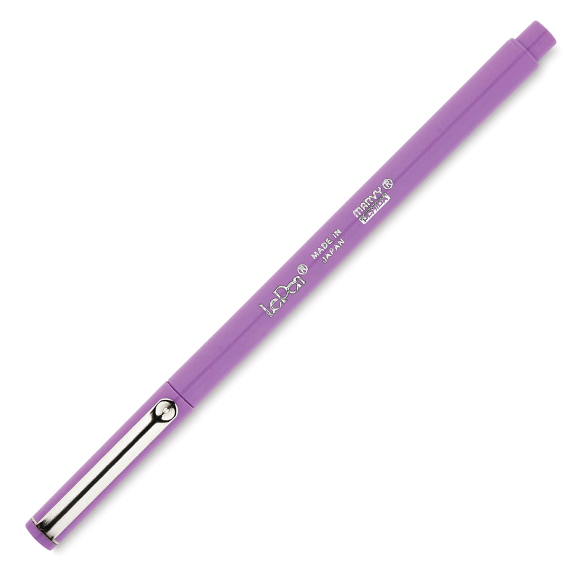 Marvy Uchida LePen Fine Line Marker - Lavender with cap on