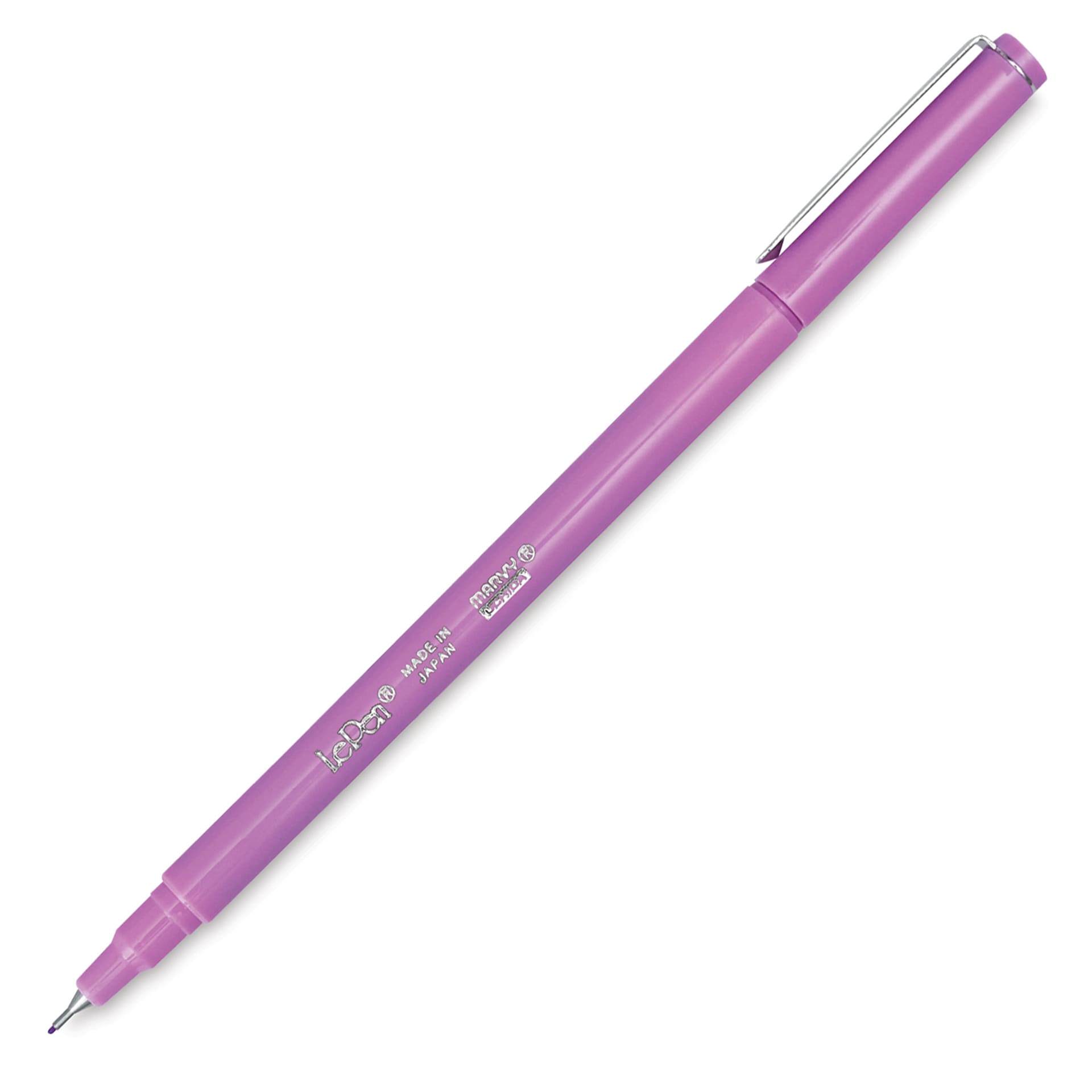 Marvy Uchida LePen Fine Line Marker - Orchid, cap off