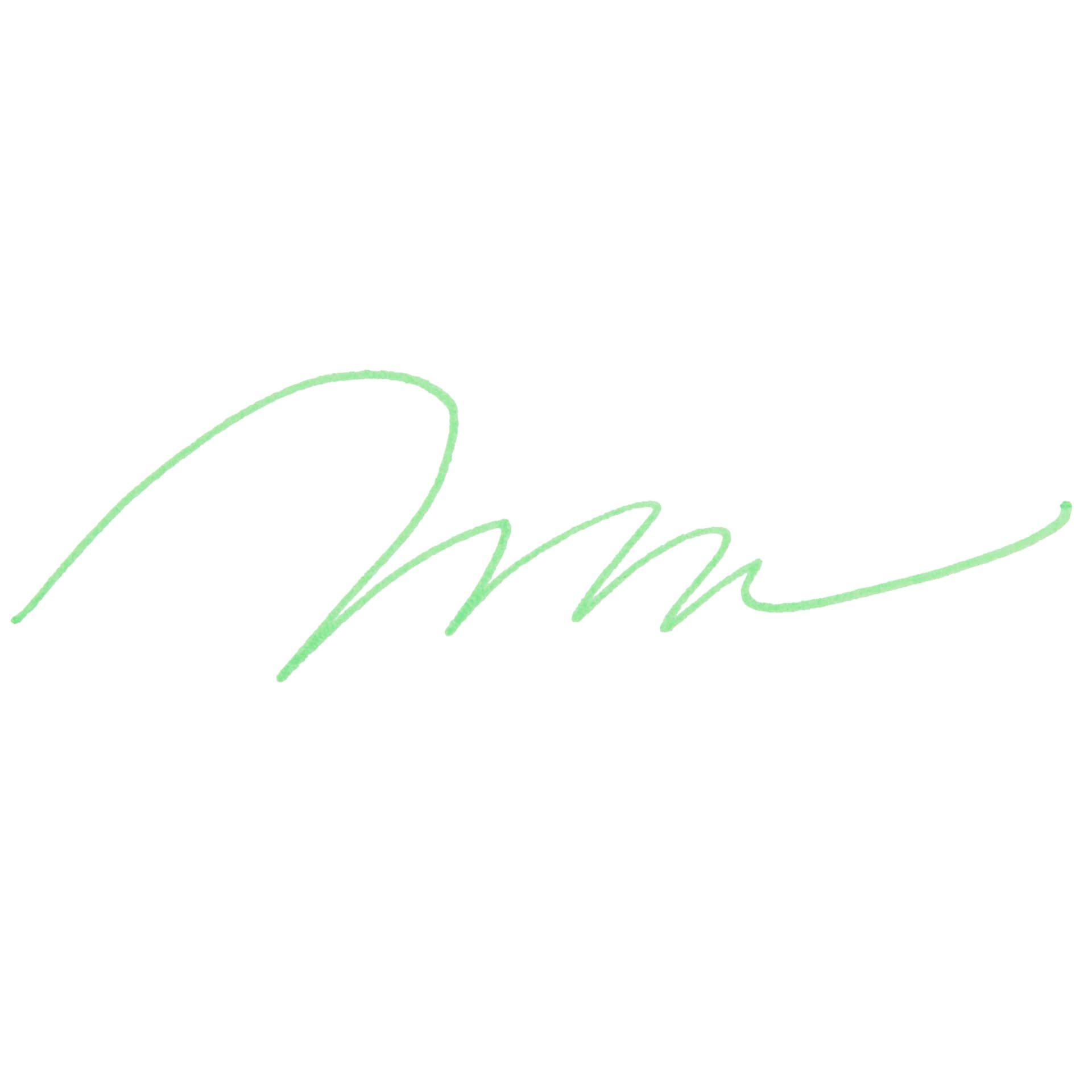 Marvy Uchida LePen Fine Line Marker - Fluorescent Green, swatch only