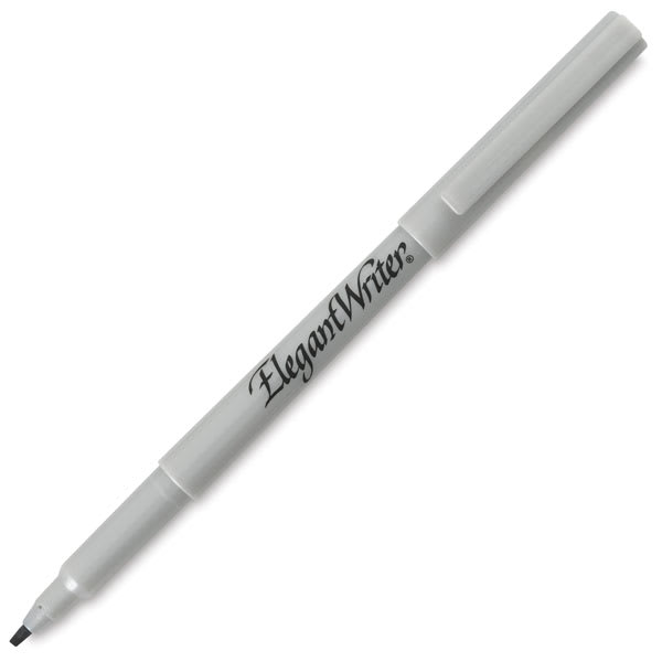 Speedball Elegant Writer Calligraphy Markers - Single Black Marker shown at angle