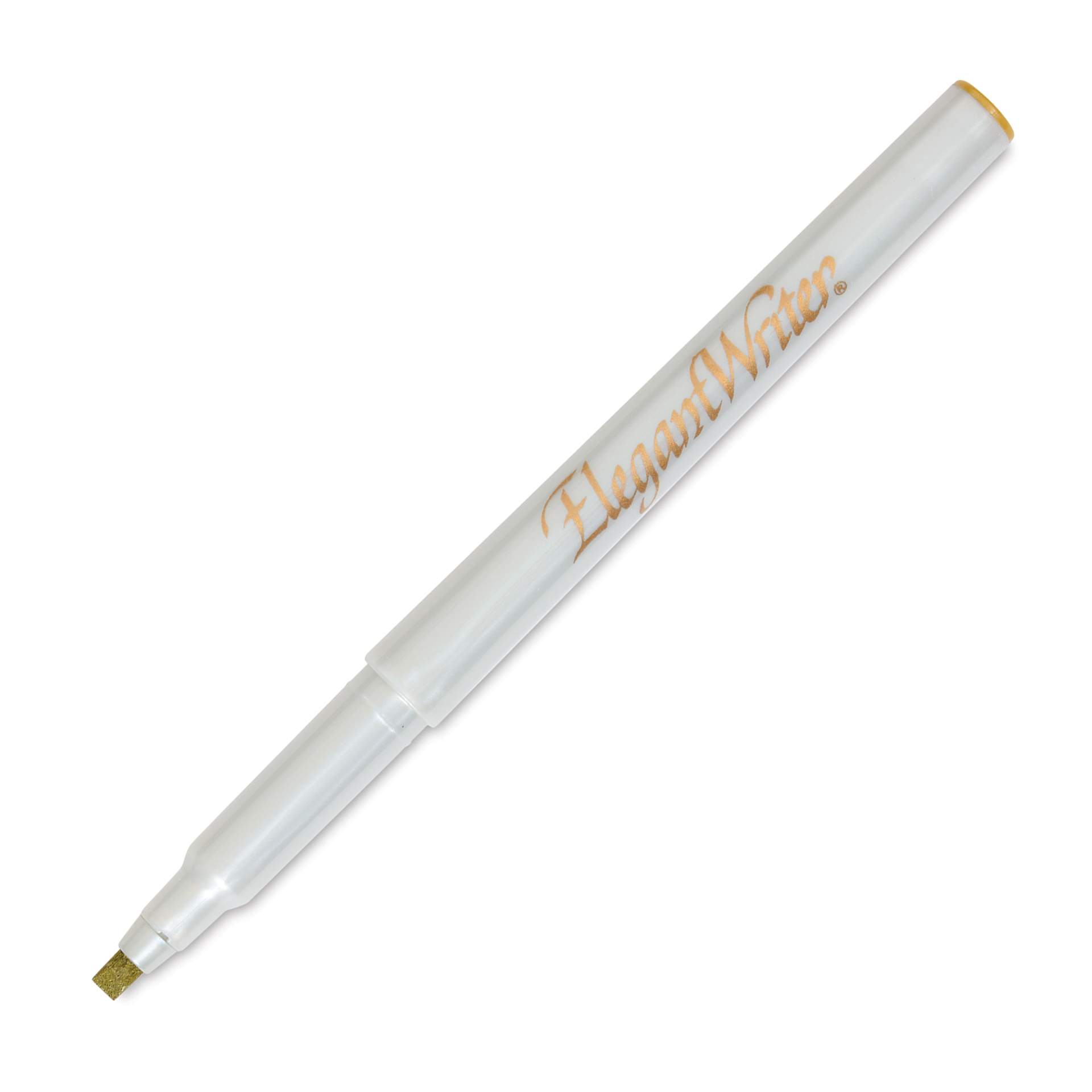Speedball Elegant Writer Calligraphy Marker - 3.0 mm, Gold, single marker with cap off