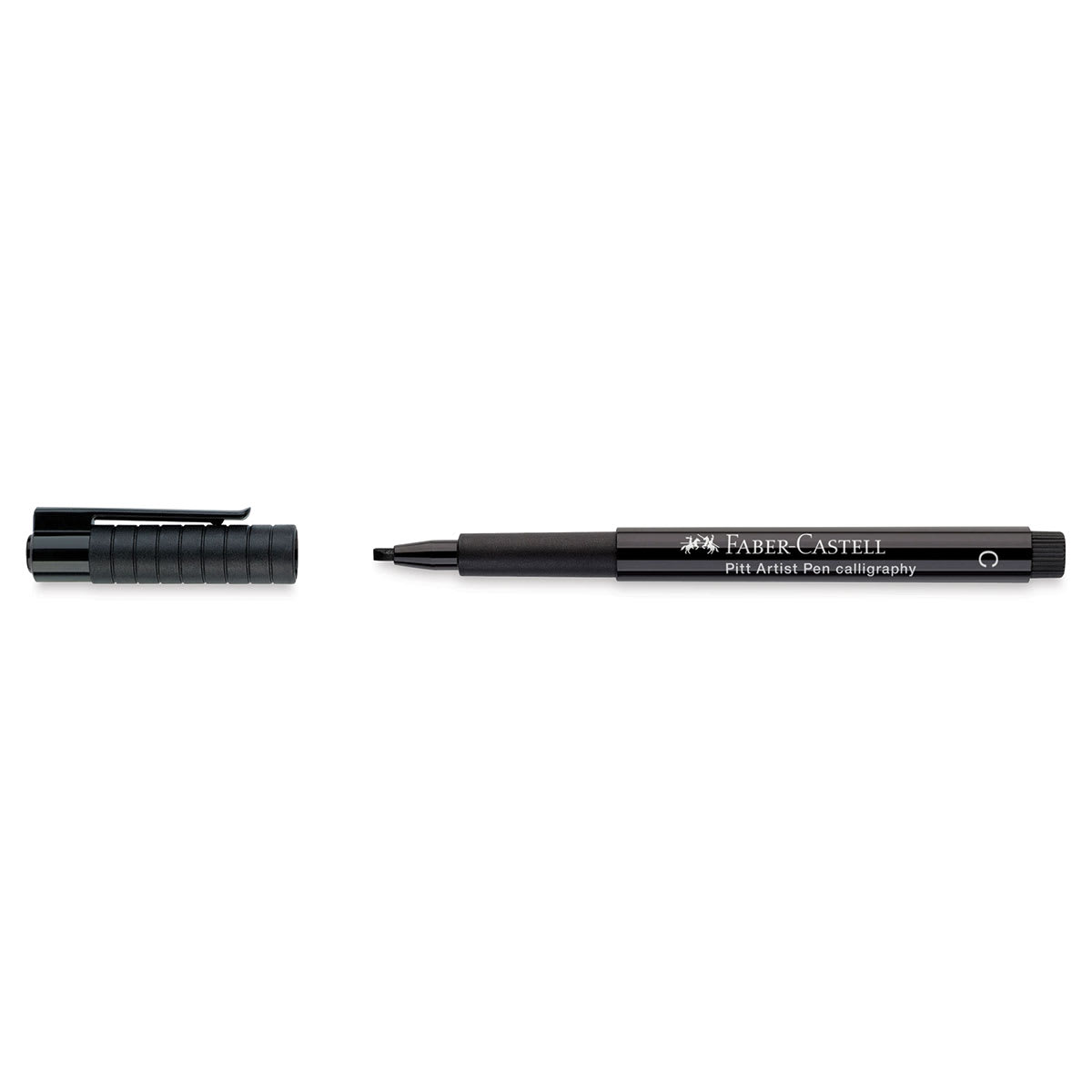 Faber-Castell Pitt Calligraphy Pen - Black cap separated from pen
