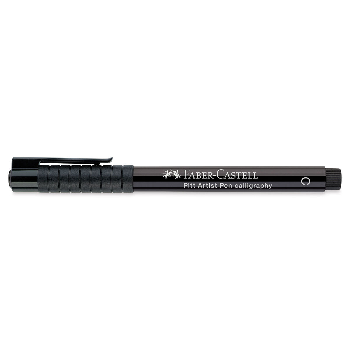 Faber-Castell Pitt Calligraphy Pen - Black with cap on