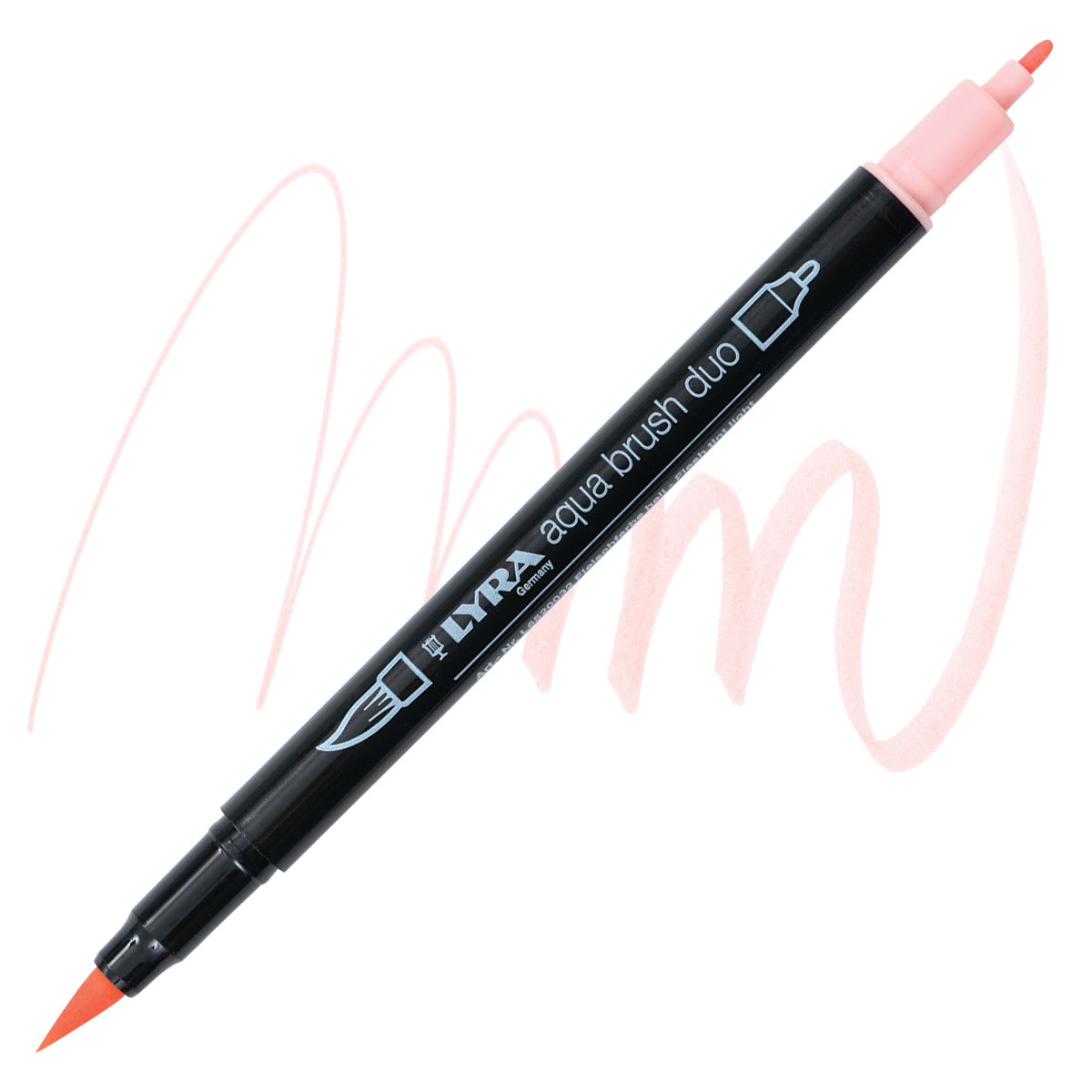 Lyra Aqua Brush Duo Marker - Flesh Tint Light 032 marker and swatch