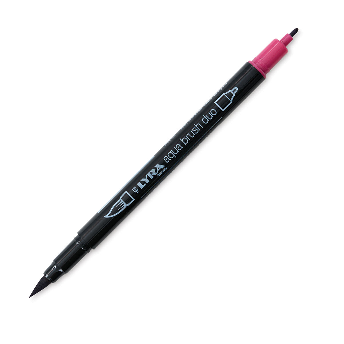 Lyra Aqua Brush Duo Marker - Burnt Carmine 093 (with caps off)
