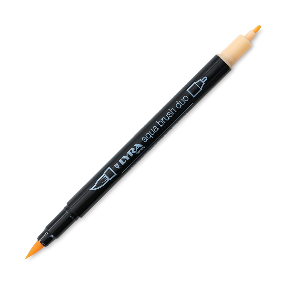 Lyra Aqua Brush Duo Marker - Pale Orange 010  (with caps off)