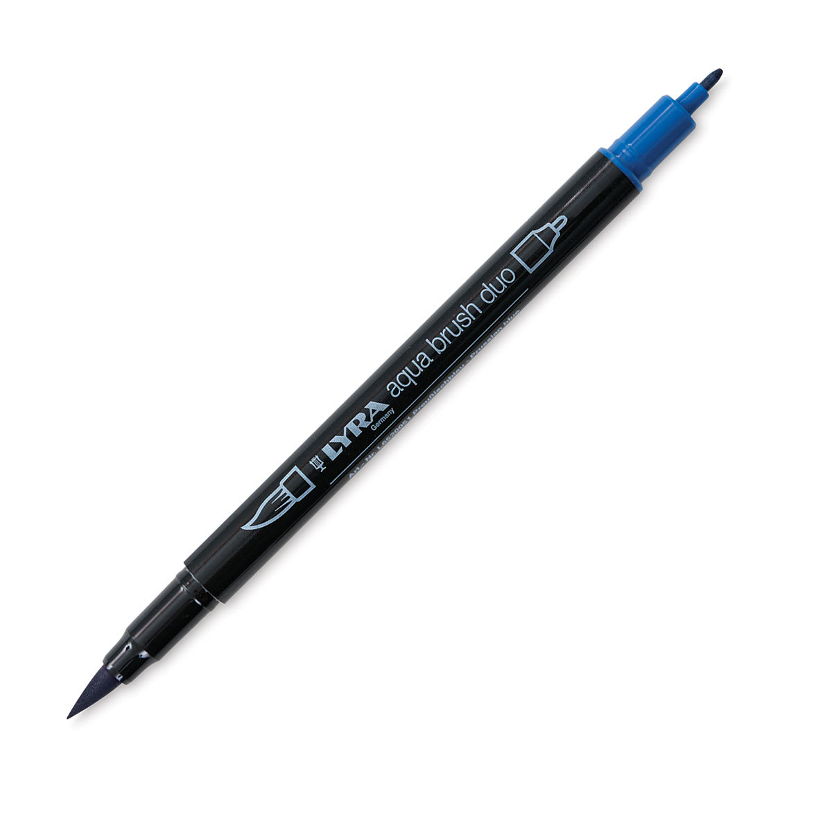 Lyra Aqua Brush Duo Marker - Prussian Blue 051 (with caps off)