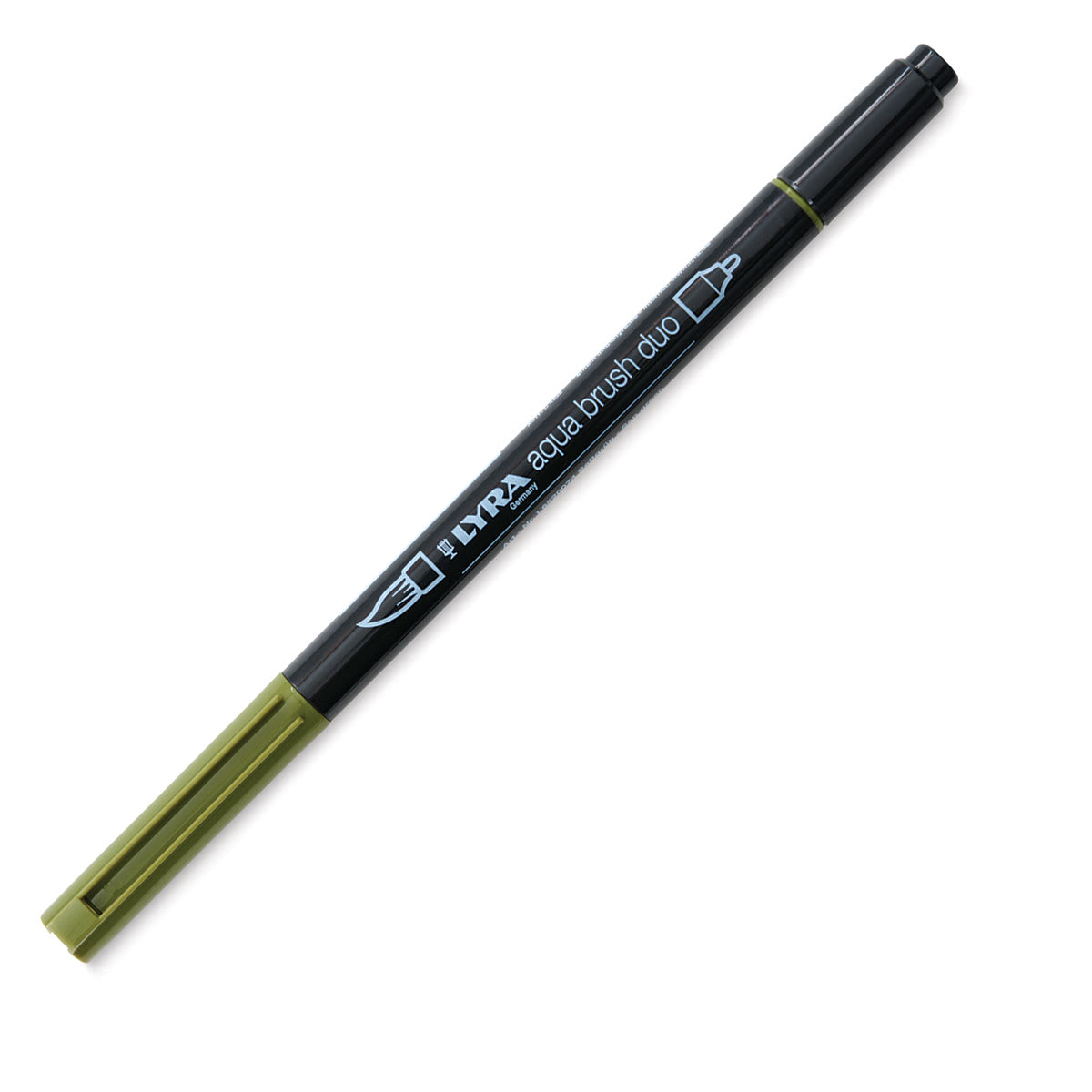 Lyra Aqua Brush Duo Marker - Sap Green 074 with caps on