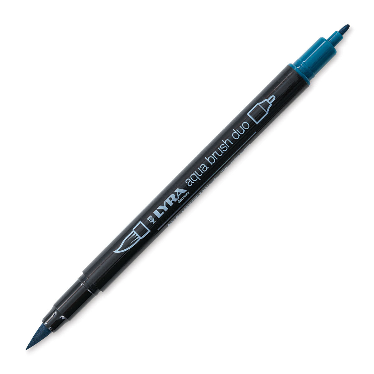 Lyra Aqua Brush Duo Marker - Turquoise Green 060 (with caps off)