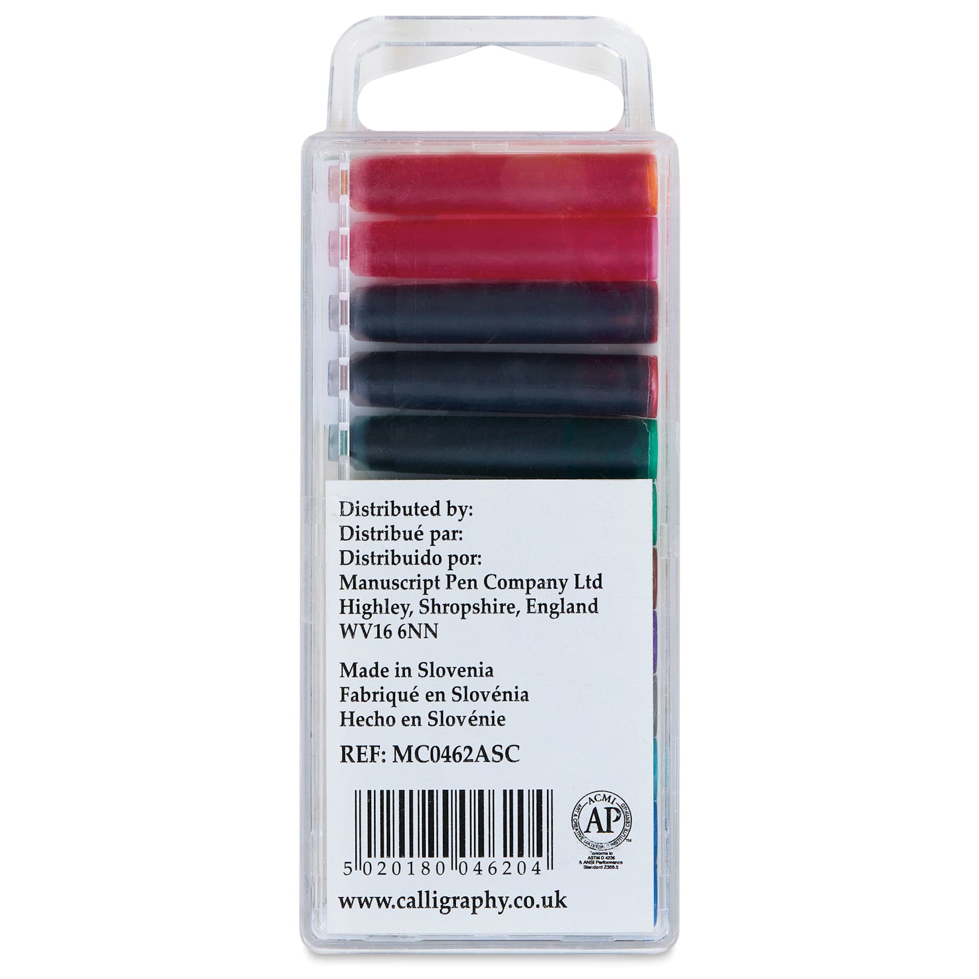 Manuscript Ink Refill Set - Assorted Colors, Set of 12