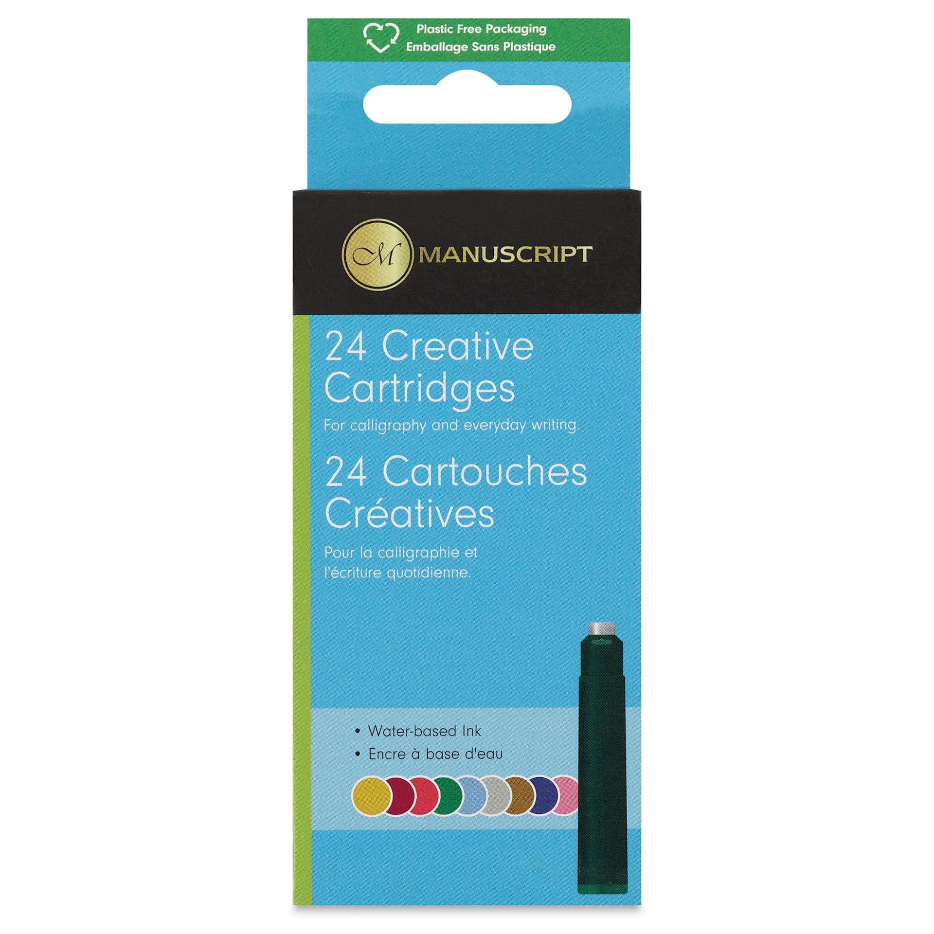 Manuscript Ink Refill Set - Assorted Colors, Set of 24, front of the packaging