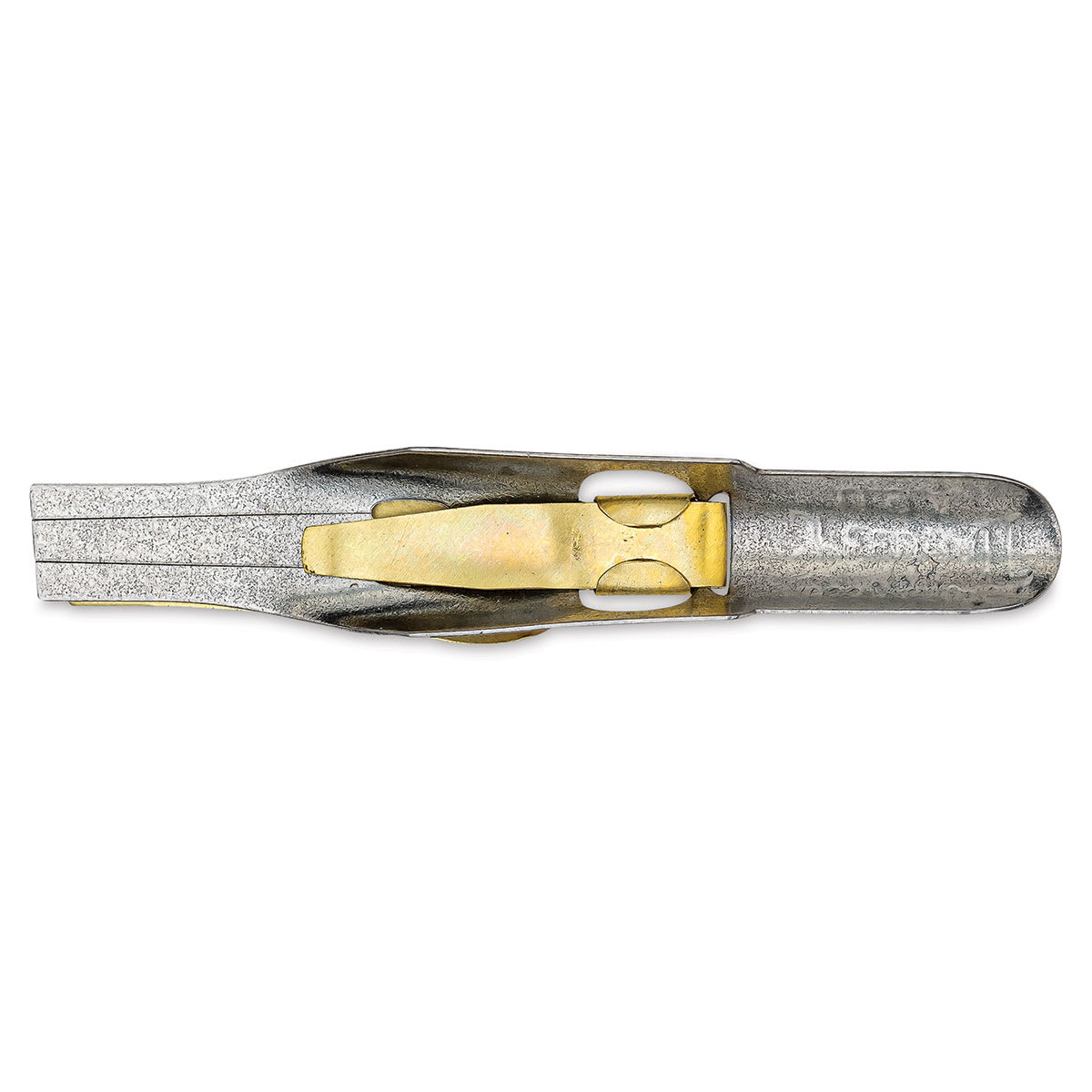 Speedball Broad Edge C-Series Flat Calligraphy Nib - C0, bottom view of the nib