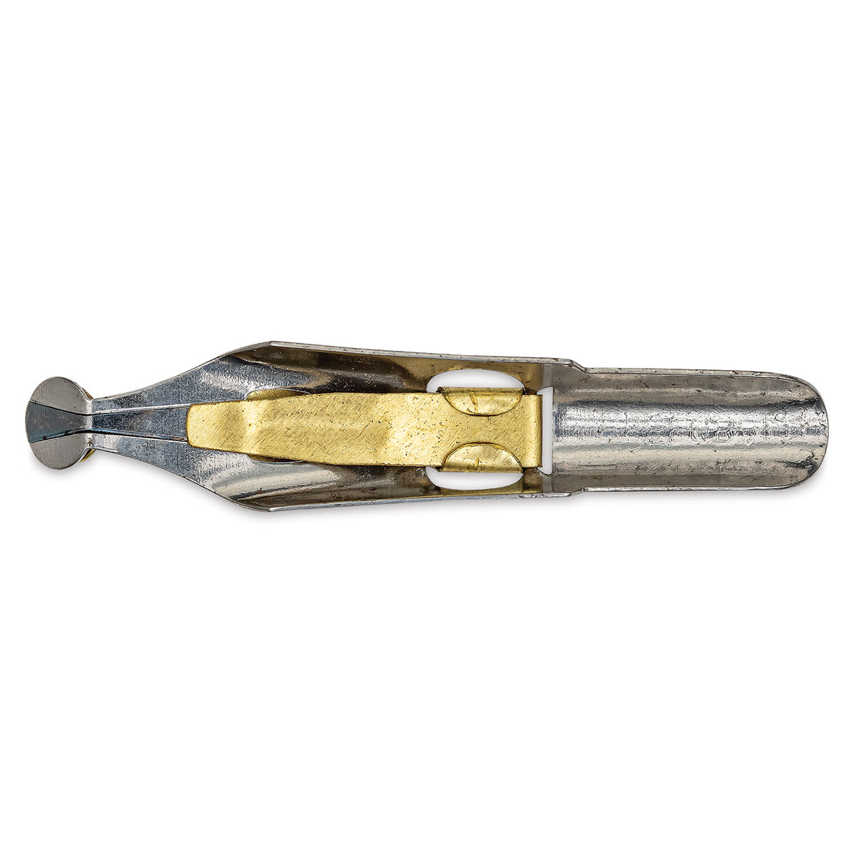 Speedball Broad Edge B-Series Round Calligraphy Nib - B1/2, view of the bottom of the Speedball Broad Edge B-Series Round Calligraphy Nib - B1/2, view of the bottom of the