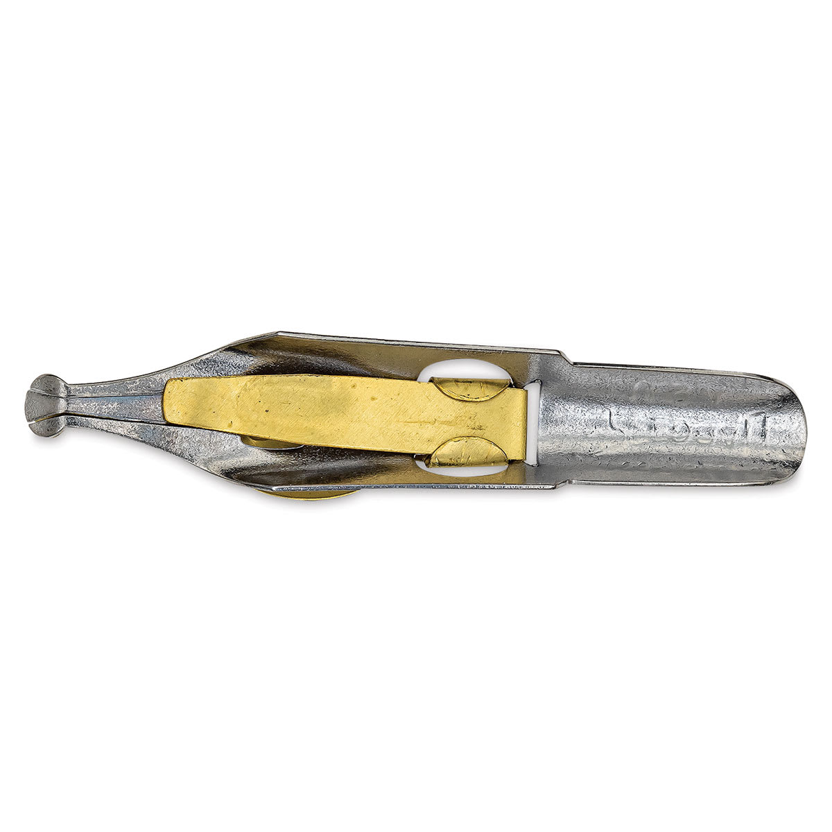 Speedball Broad Edge B-Series Round Calligraphy Nib - B1, view of the bottom of the nib