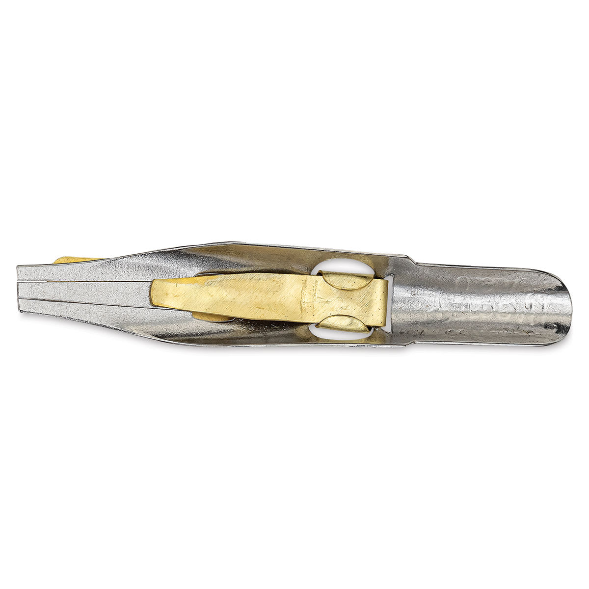 Speedball Broad Edge C-Series Flat Calligraphy Nib - C1, bottom view of the nib
