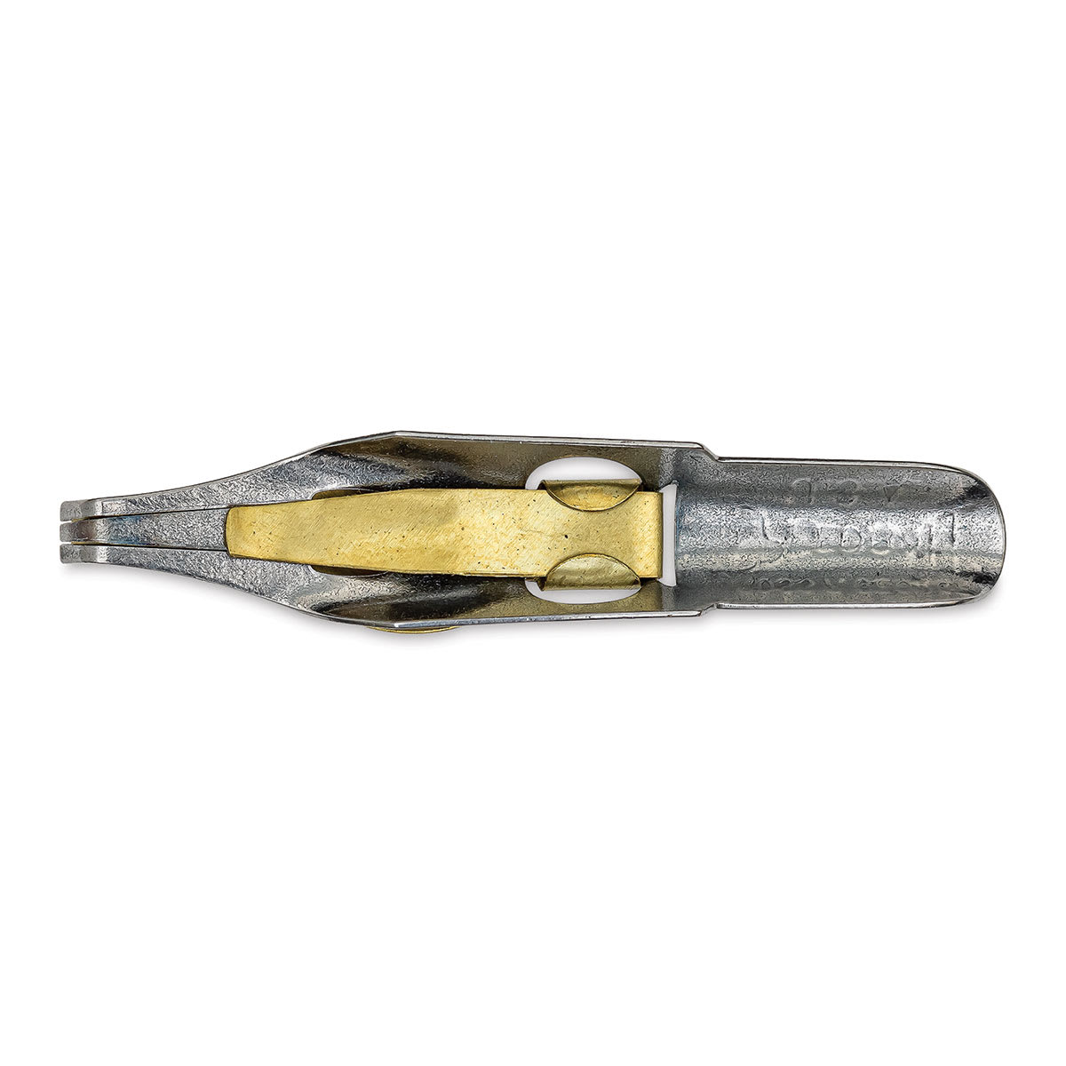 Speedball Broad Edge A-Series Square Calligraphy Nib - A2, view of the bottom of the nib