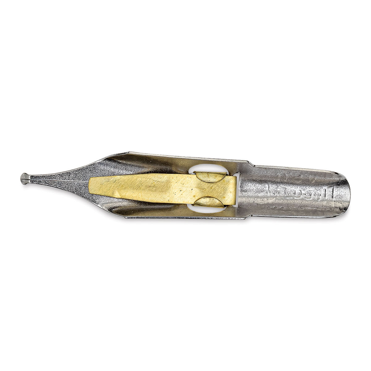 Speedball Broad Edge B-Series Round Calligraphy Nib - B5, view of the bottom of the nib