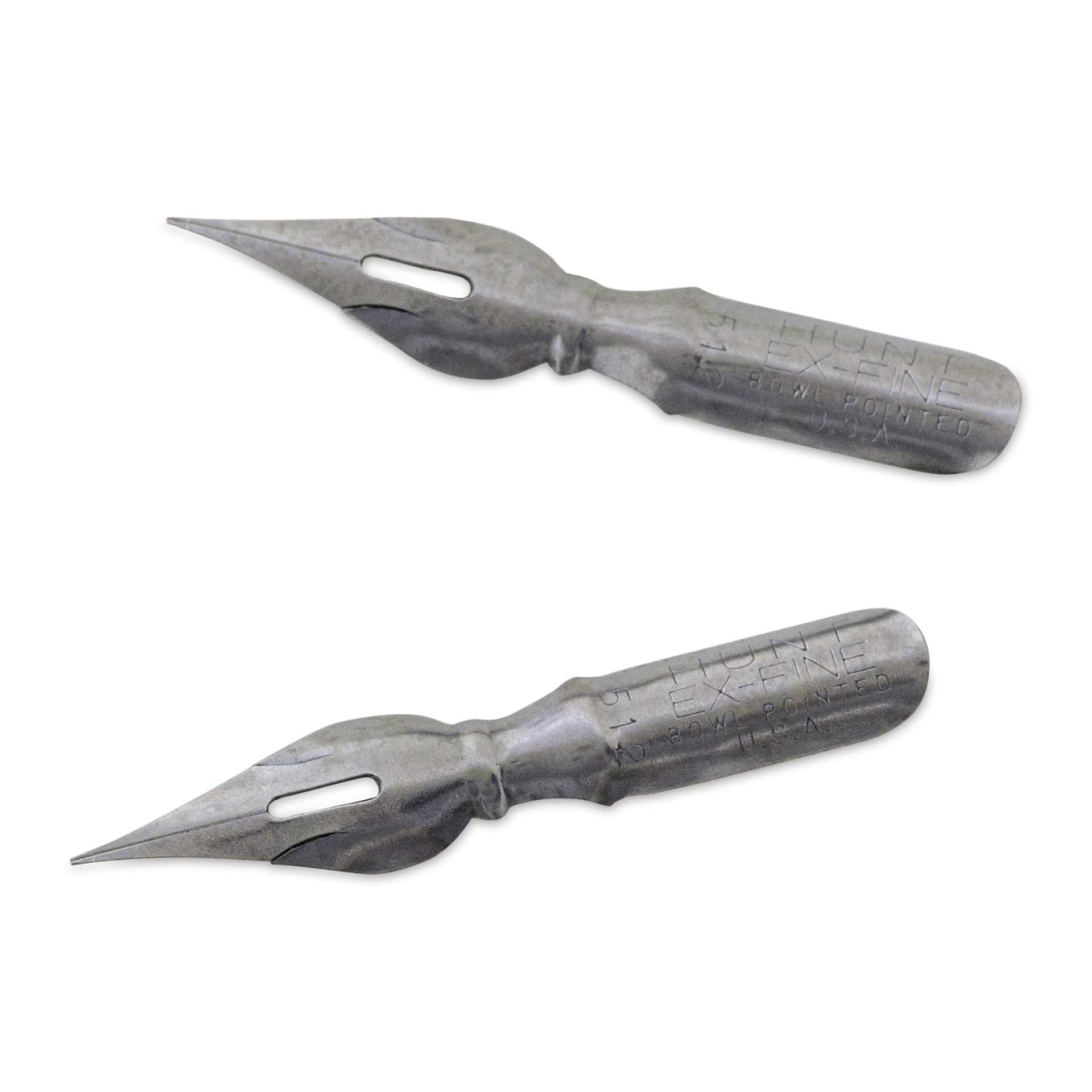 Speedball Hunt Bowl Pointed Dip Pen - Extra Fine, #512, Pkg of 2 Nibs