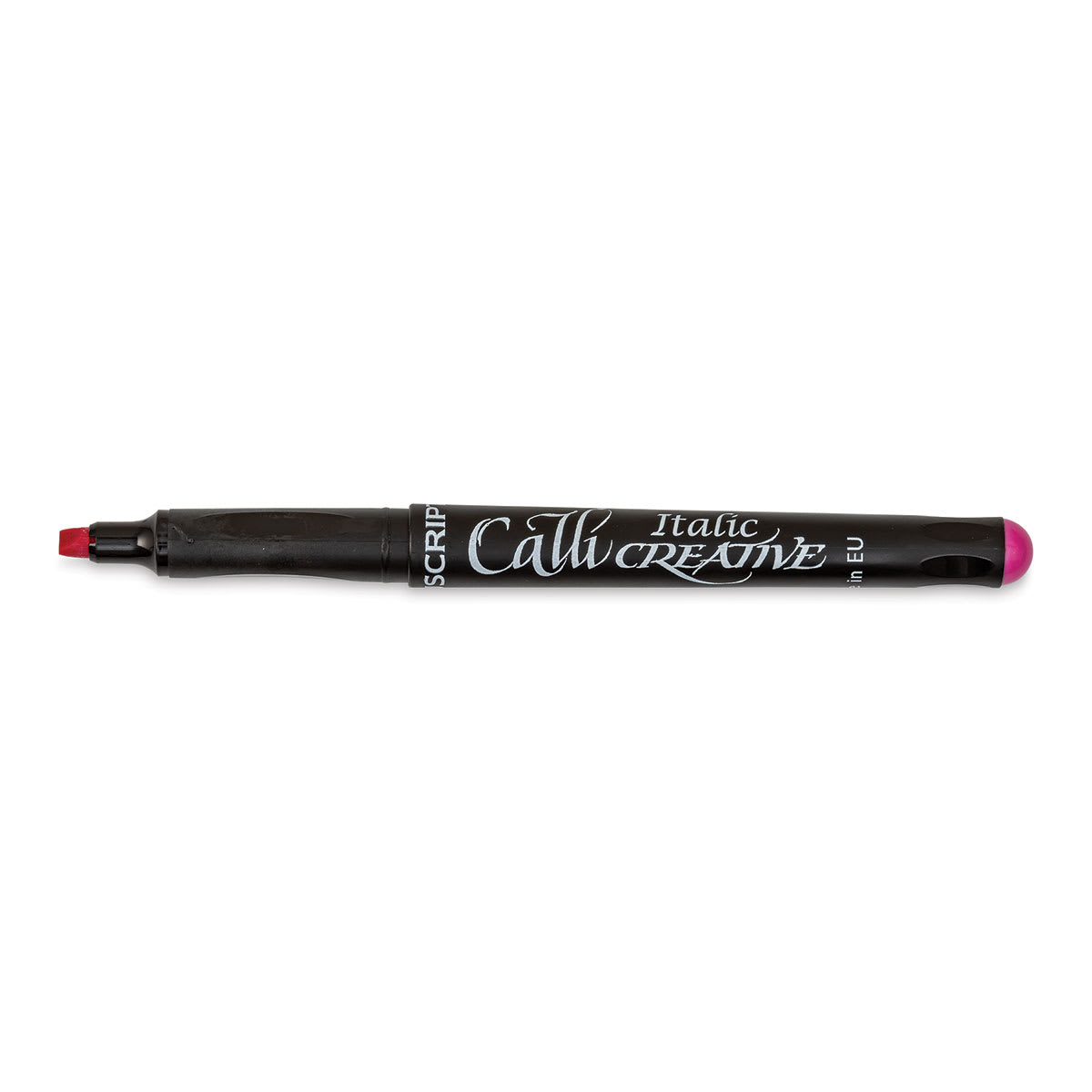Manuscript CalliCreative Italic Marker - Pink, 3.6 mm, Broad Point with cap off