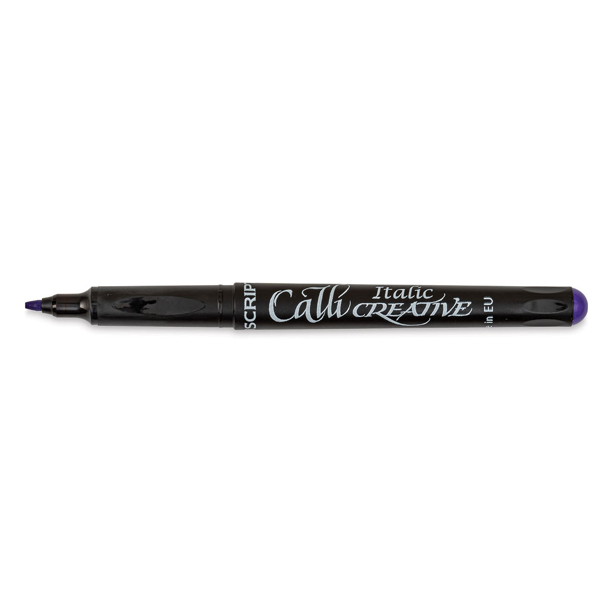 Manuscript CalliCreative Italic Marker - Purple, 1.4 mm, Fine Point with cap off