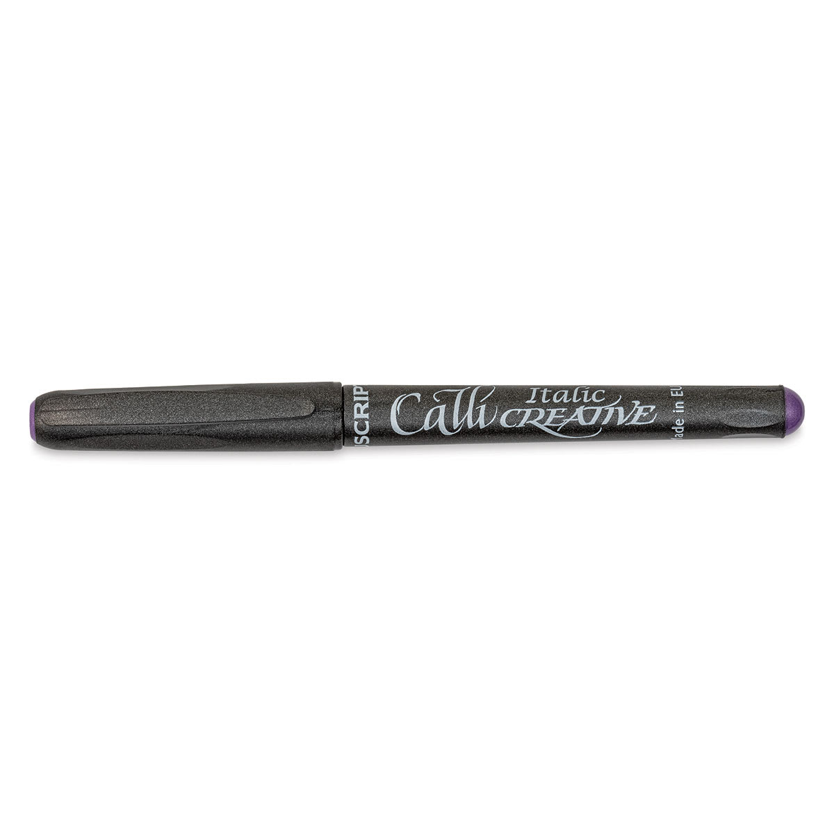 Manuscript CalliCreative Italic Marker - Metallic Purple, 2.5 mm, Medium Point with cap on