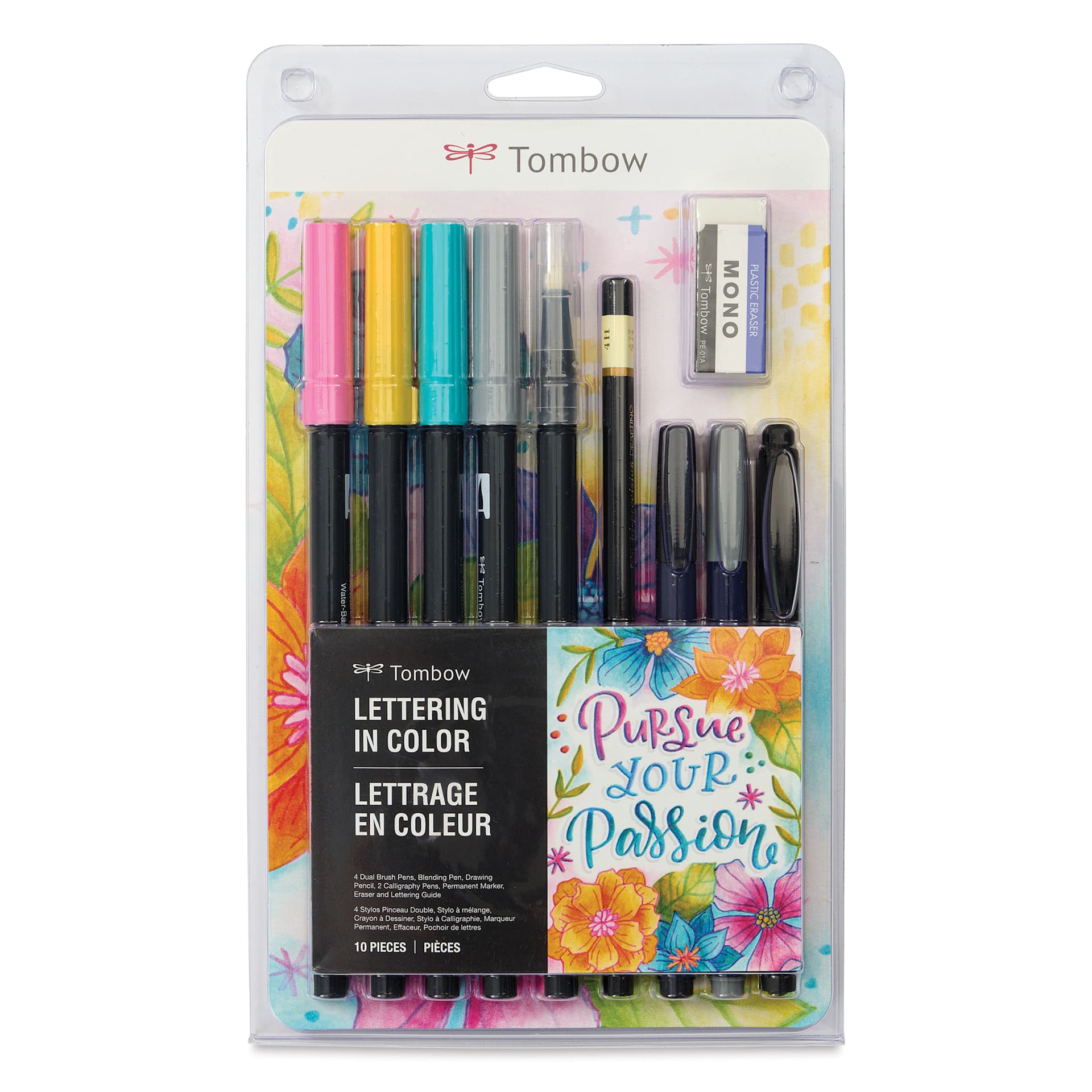 Tombow Lettering in Color Set, front of the packaging Tombow Lettering in Color Set, front of the packaging