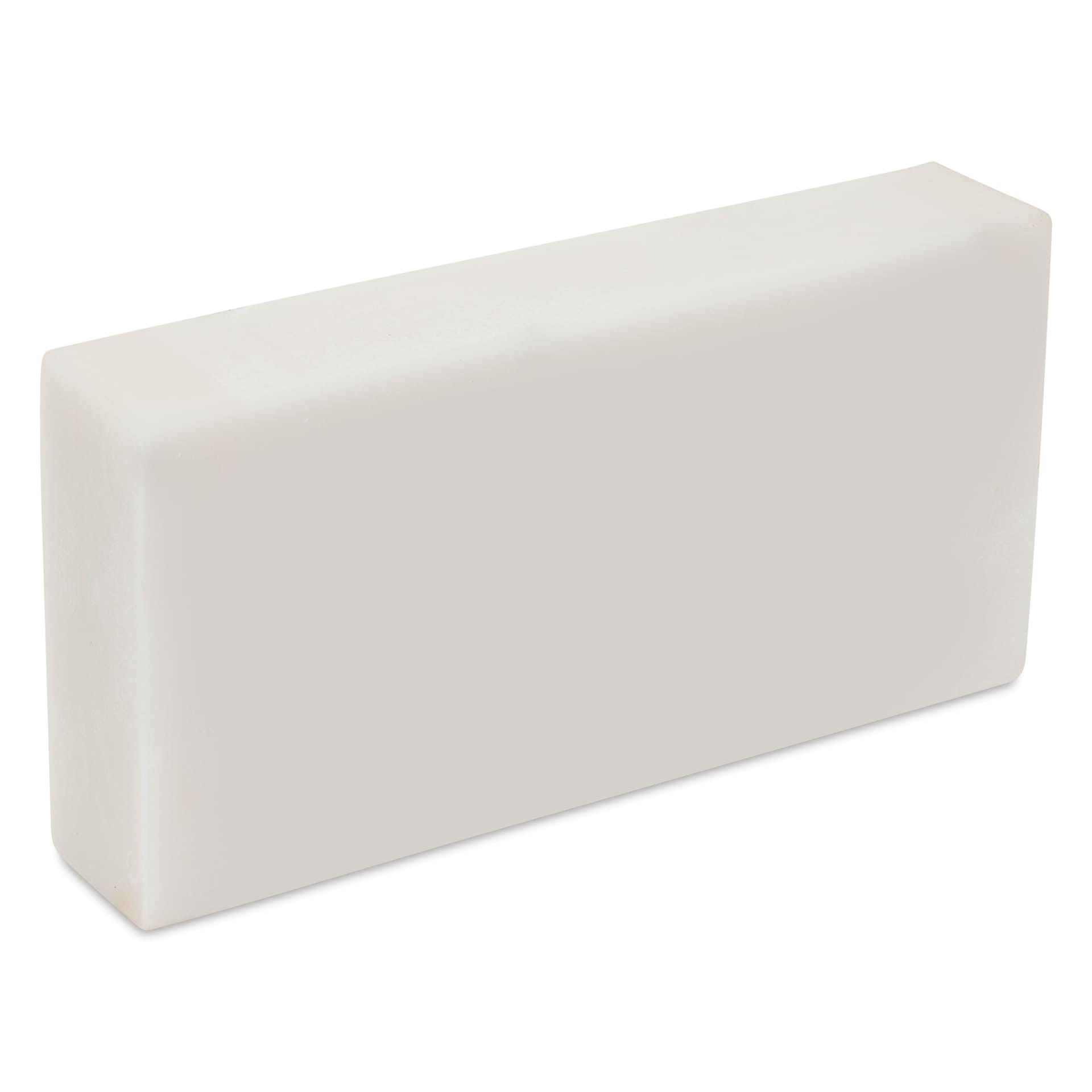 Alvin Jumbo White Vinyl Pencil Eraser, angled view without sleeve