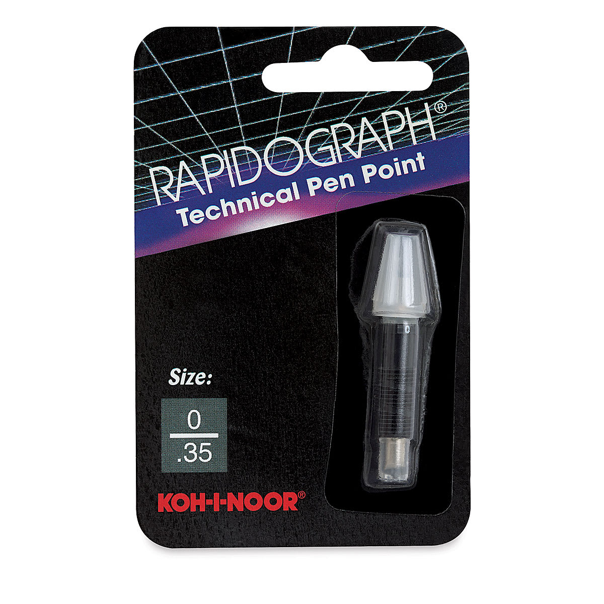 Koh-I-Noor Rapidograph Pen Replacement Point - 0, 0.35 mm Tip in package