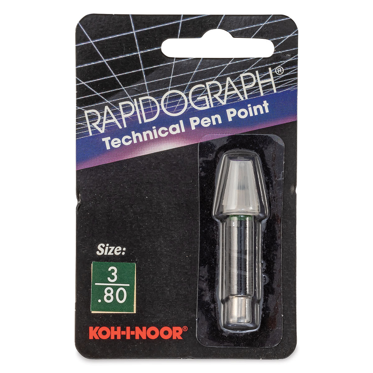 Koh-I-Noor Rapidograph Pen Replacement Point - 3, 0.80 mm Tip front of package