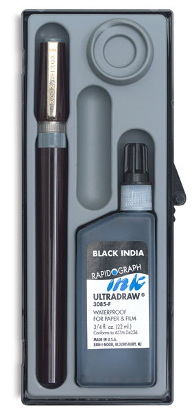 Koh-I-Noor RapidoSketch Pen Set - Open package with components shown upright
