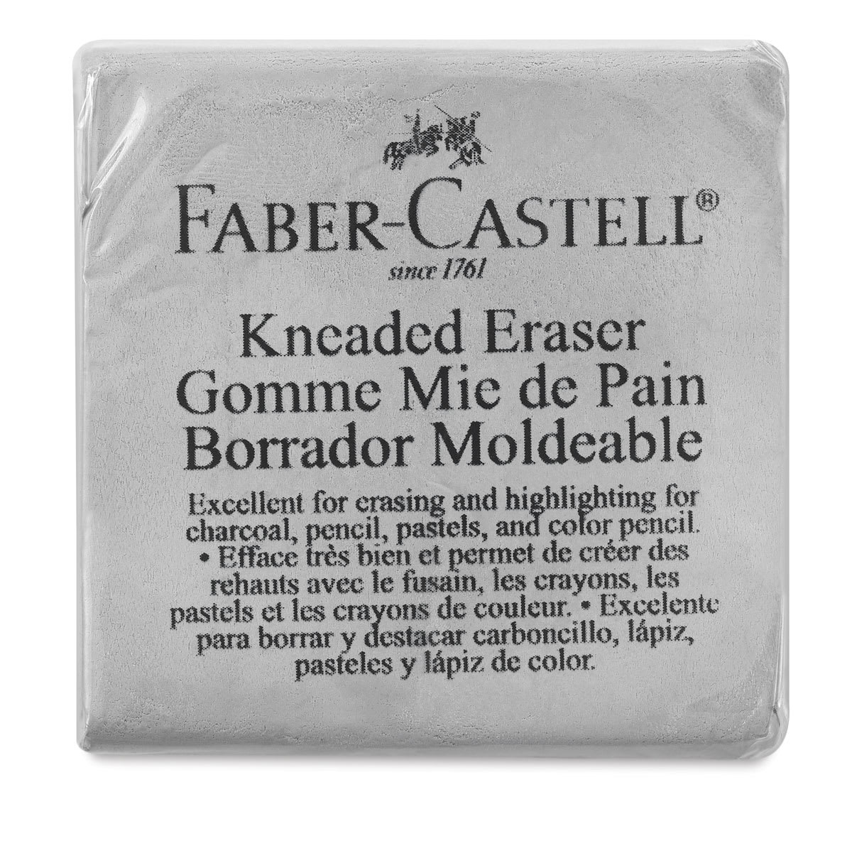 Faber-Castell Kneaded Eraser - Extra Large size, front view in package