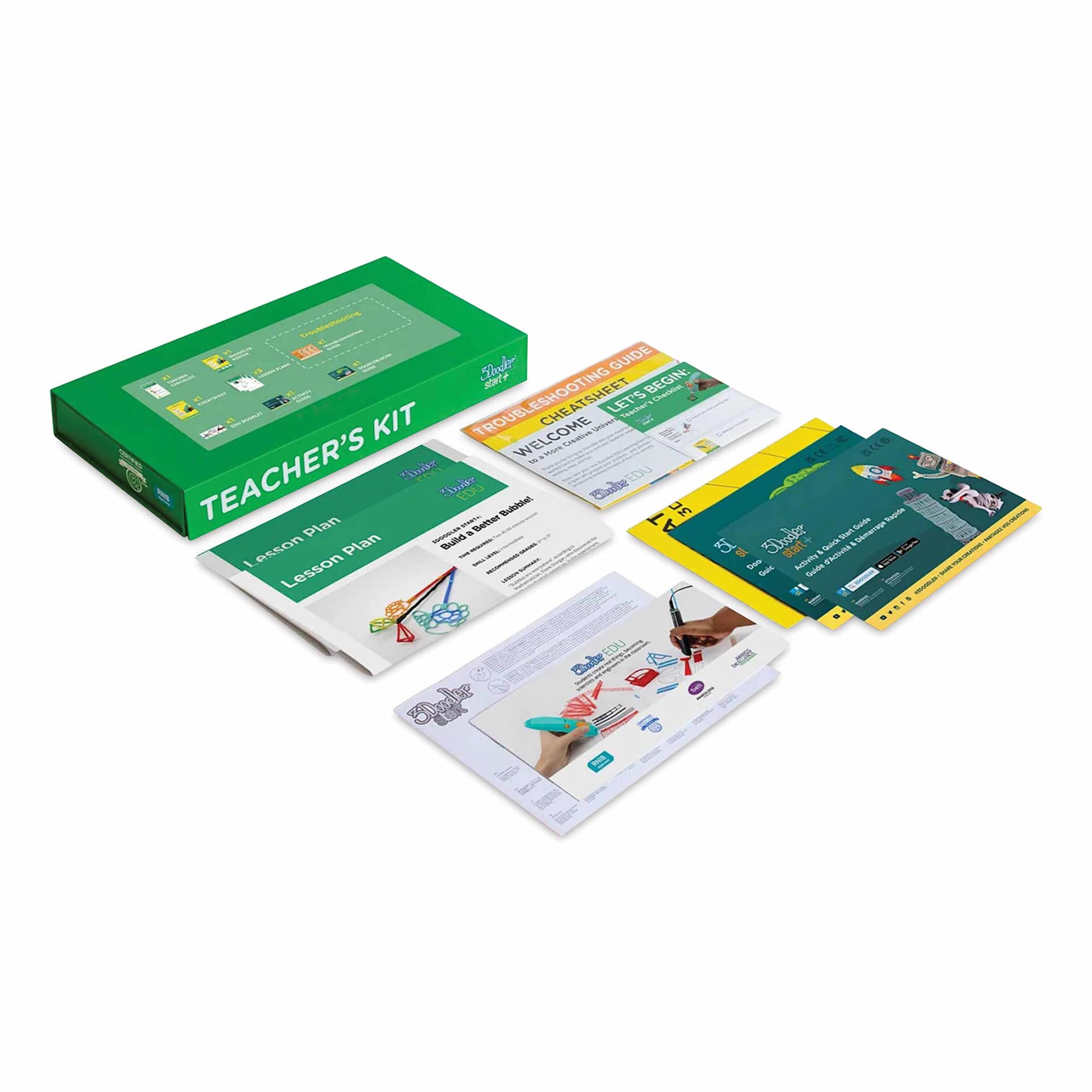 3Doodler EDU Start+ Learning Pack showing included Teacher's Kit contents