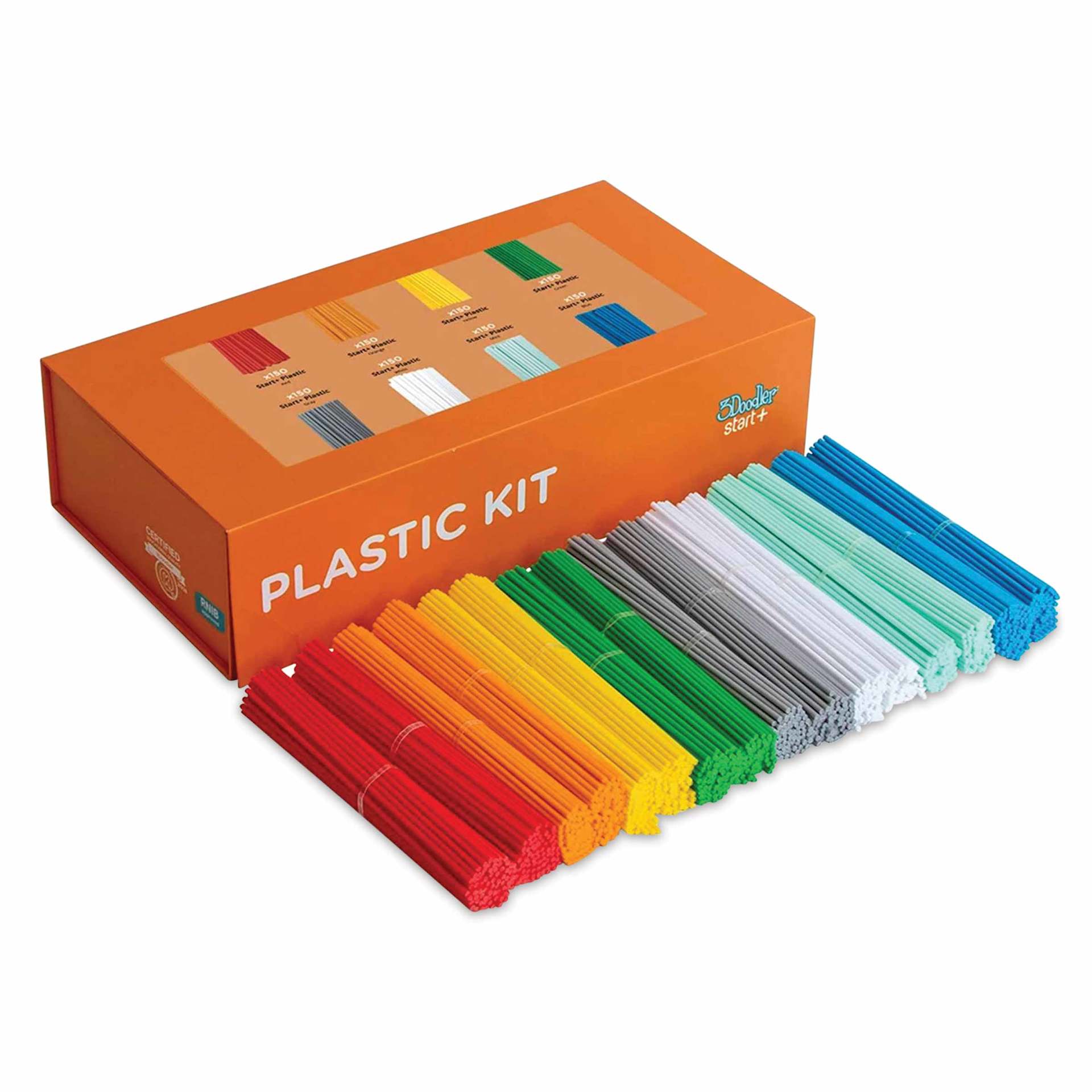 3Doodler EDU Start+ Learning Pack showing included filaments