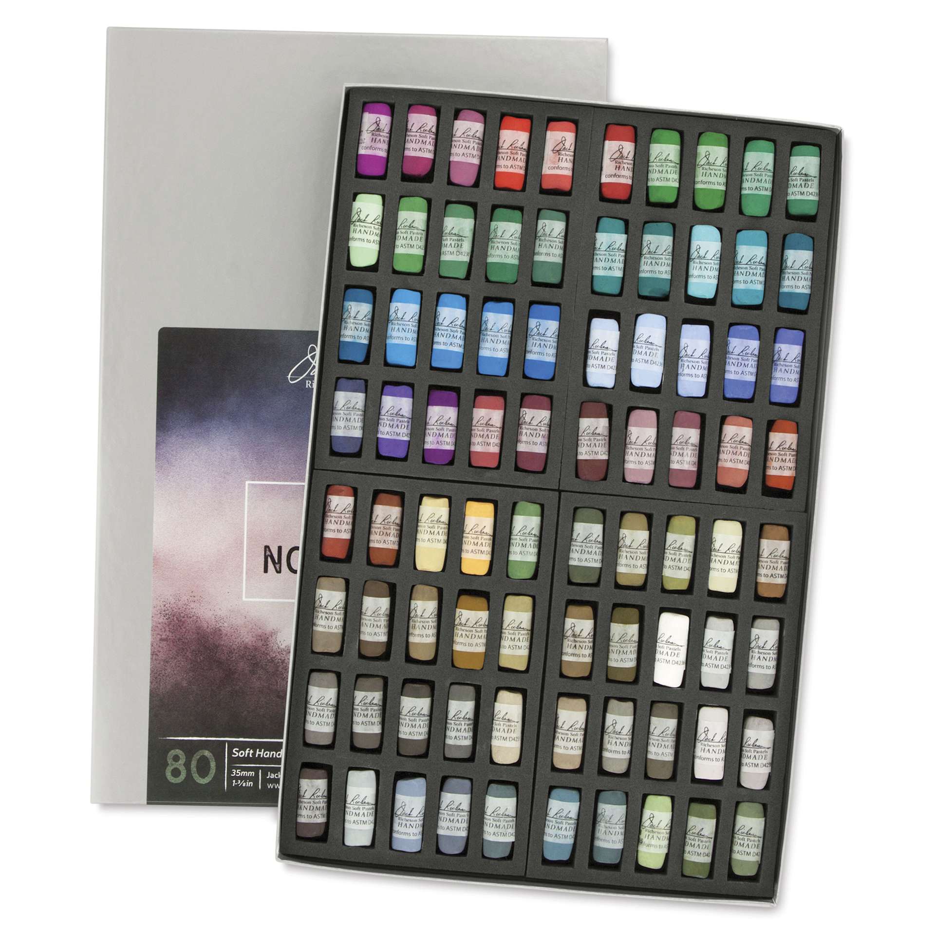 Richeson Soft Handrolled Pastels - Nocturne, Set of 80