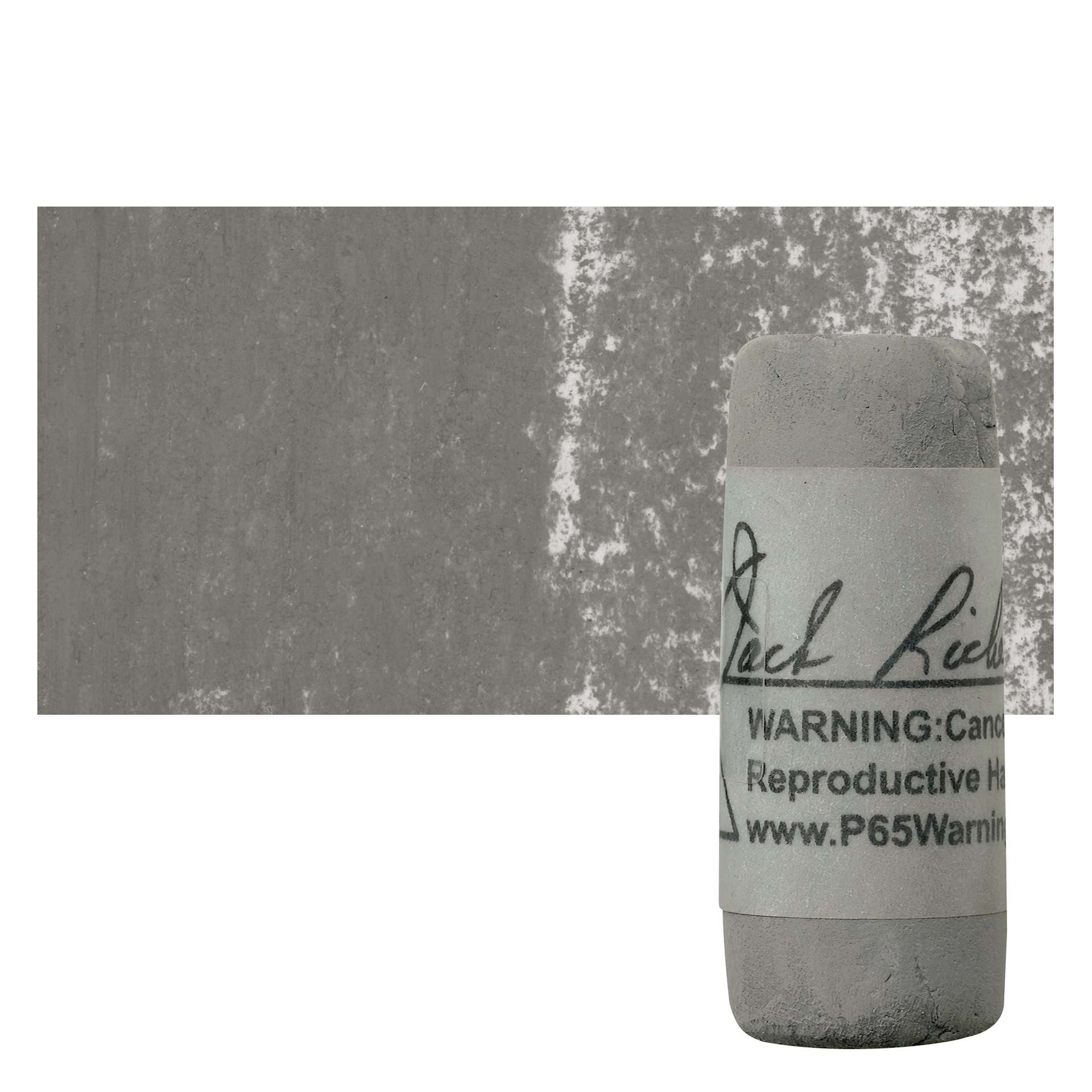 Richeson Soft Handrolled Pastel - Grey GY7, pastel and swatch