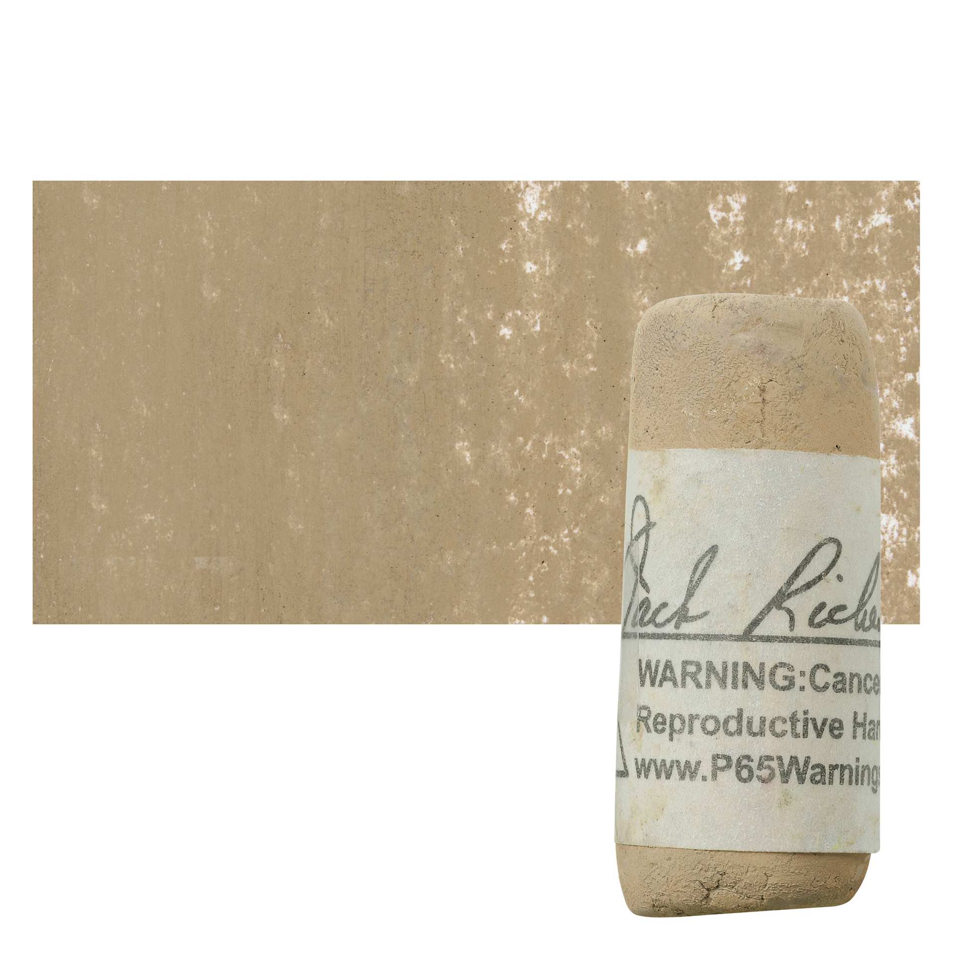 Richeson Soft Handrolled Pastel - Grey GY21, pastel and swatch