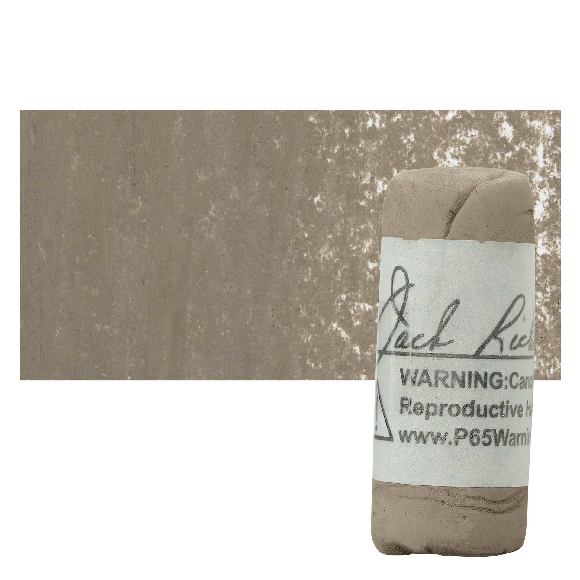Richeson Soft Handrolled Pastel - Grey GY22, pastel and swatch