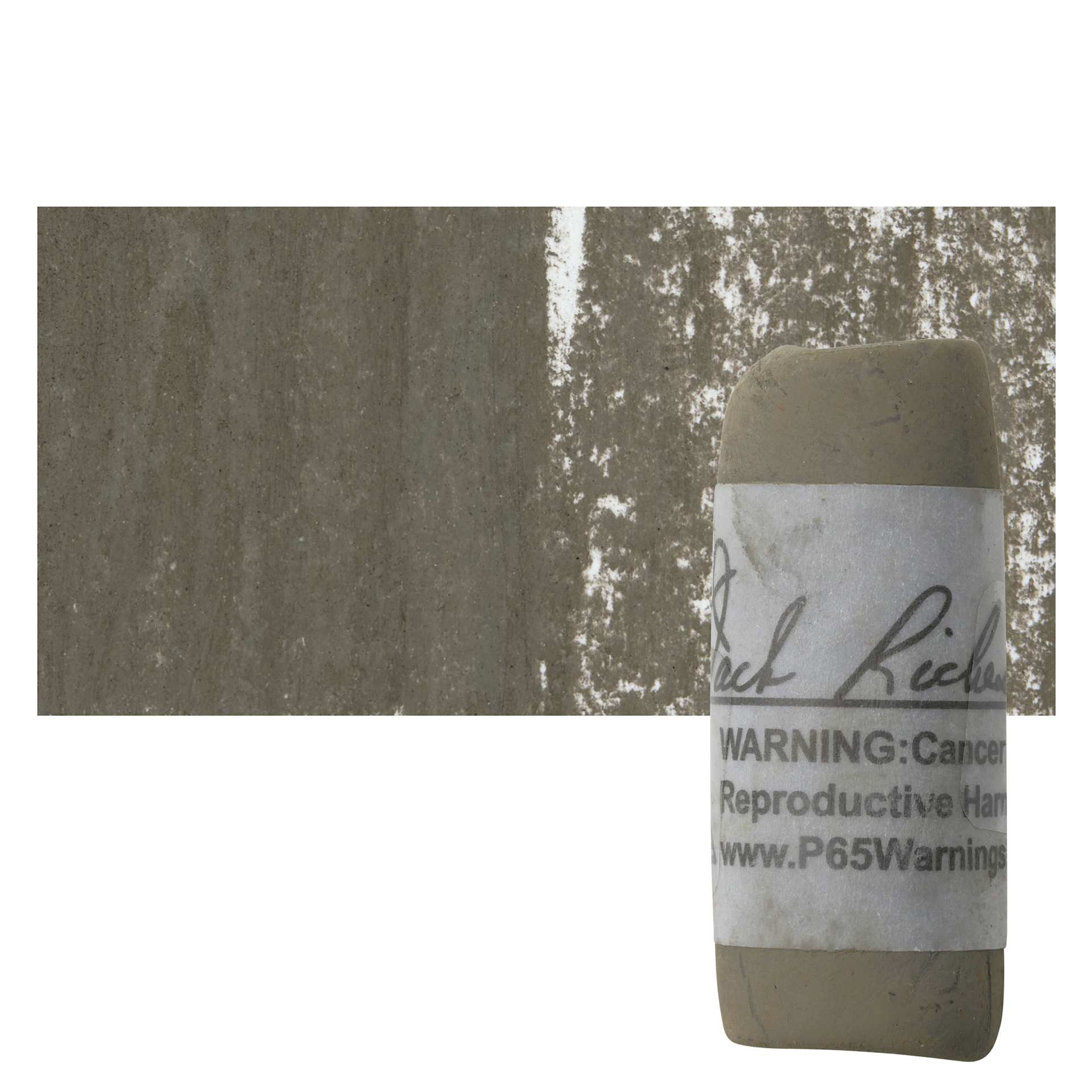 Richeson Soft Handrolled Pastel - Grey GY23, pastel and swatch
